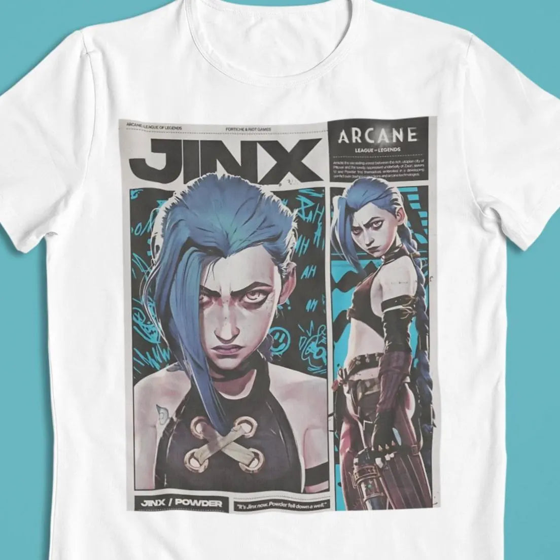 Arcane: Jinx – League of Legends T-Shirt / Hoodie / Sweater | Cool Anime & Gaming Streetwear