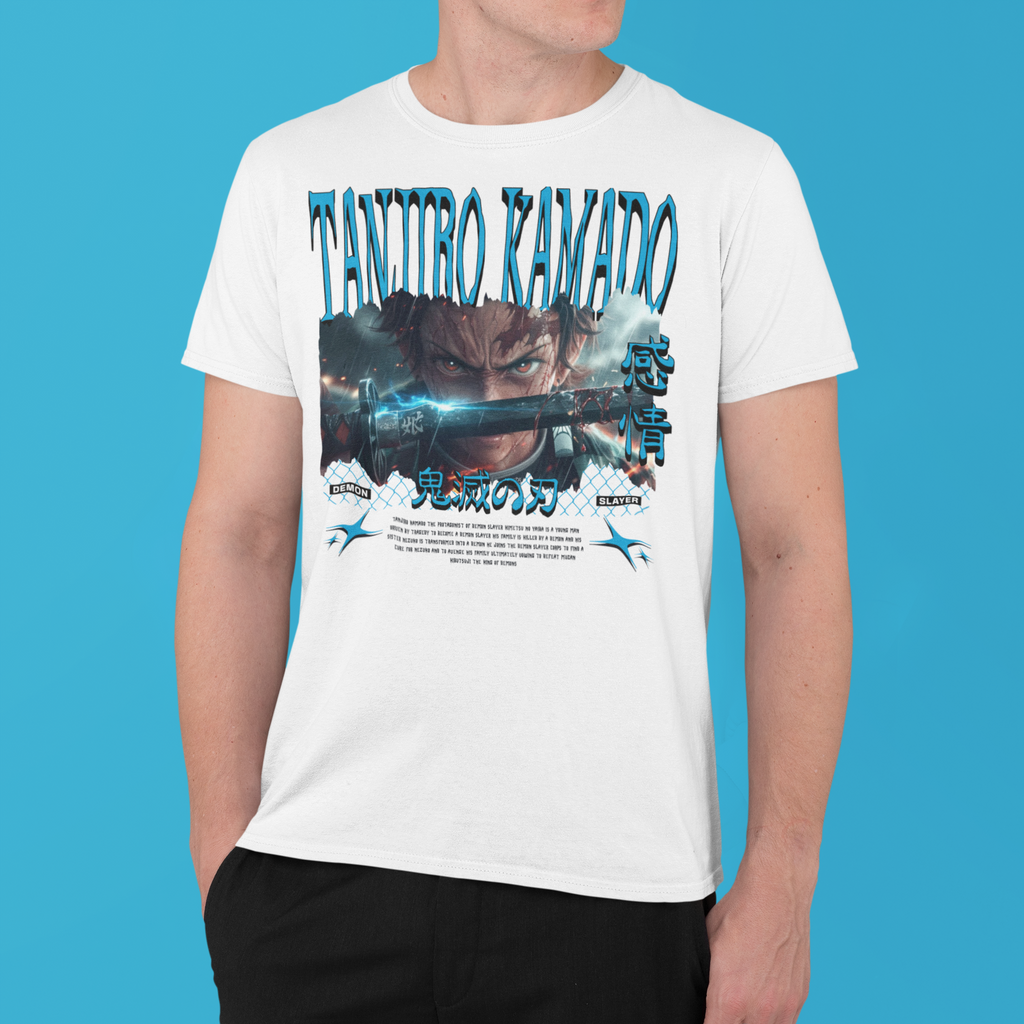 Demon Slayer: Tanjiro Kamado –  Anime T-Shirt / Hoodie / Sweater Front Graphic Tee | Tanjiro Streetwear