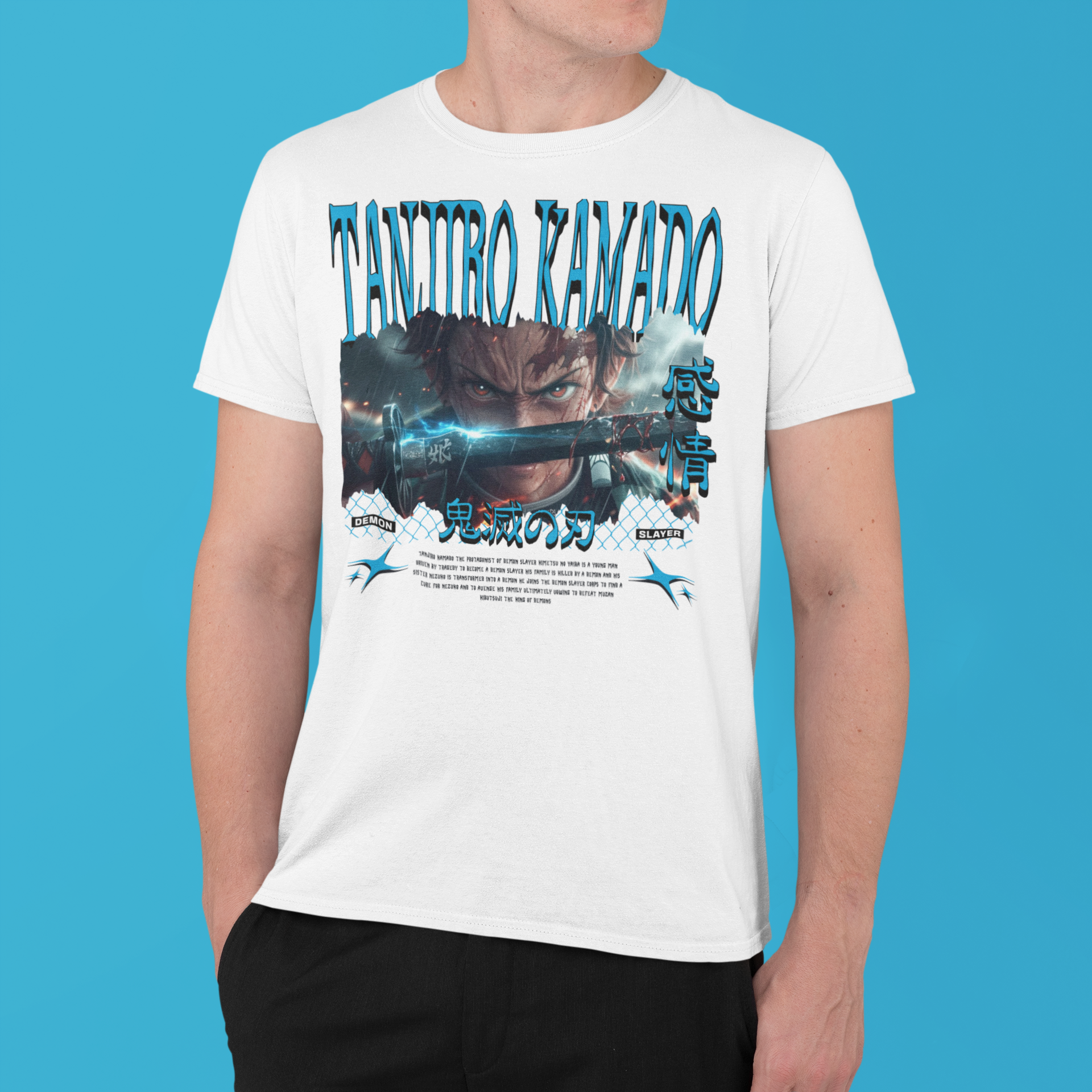 Demon Slayer: Tanjiro Kamado –  Anime T-Shirt / Hoodie / Sweater Front Graphic Tee | Tanjiro Streetwear
