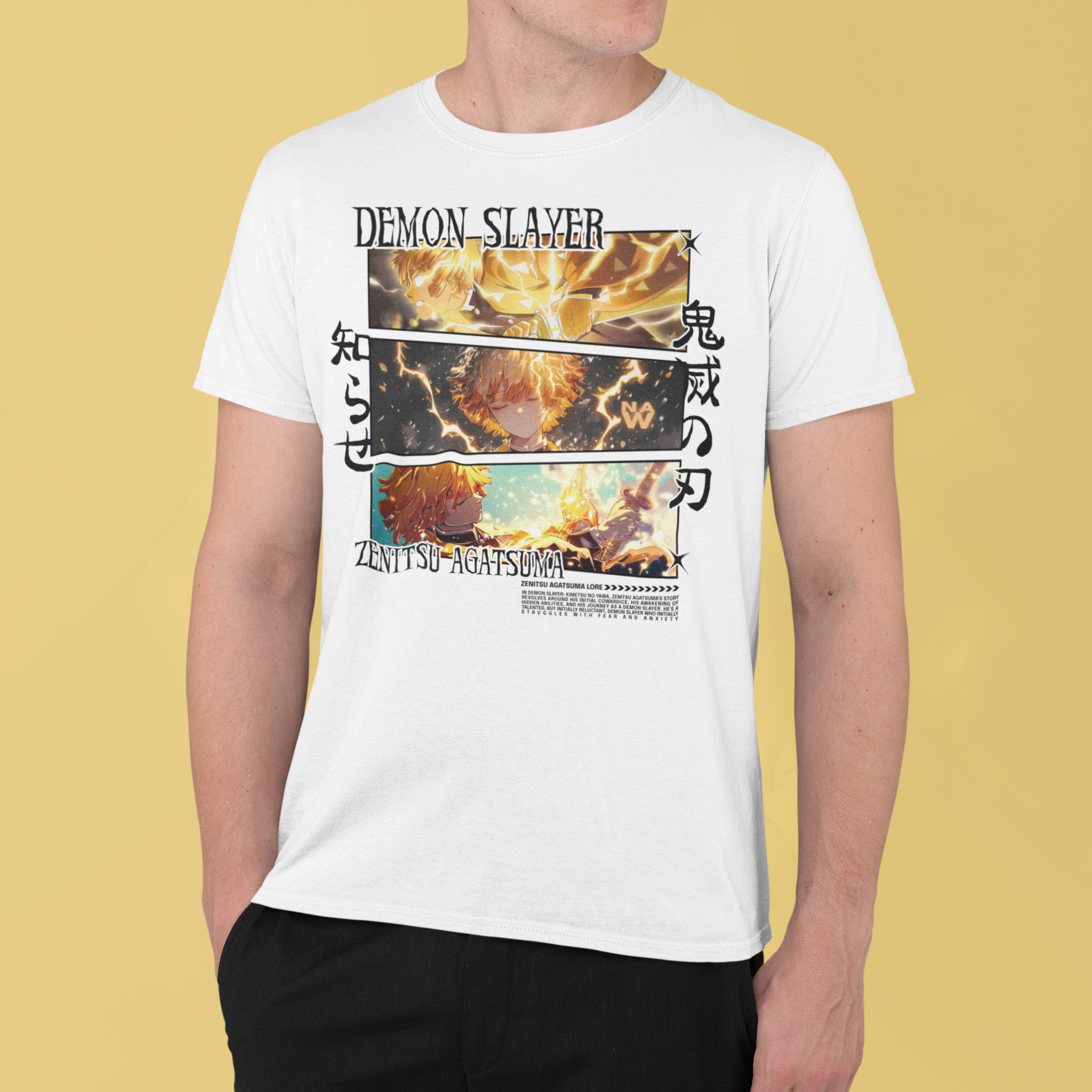 Demon Slayer: Zenitsu Agatsuma –  Anime T-Shirt / Hoodie / Sweater | Cool Anime Streetwear