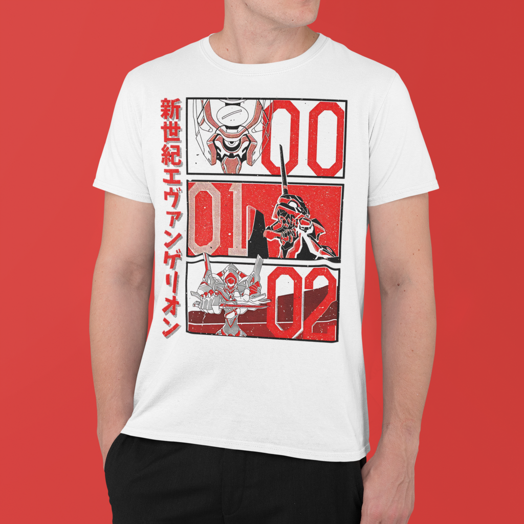 Neon Genesis Evangelion: Unit 00 · 01 · 02 –  Anime T-Shirt / Hoodie / Sweater | Cool Anime Streetwear