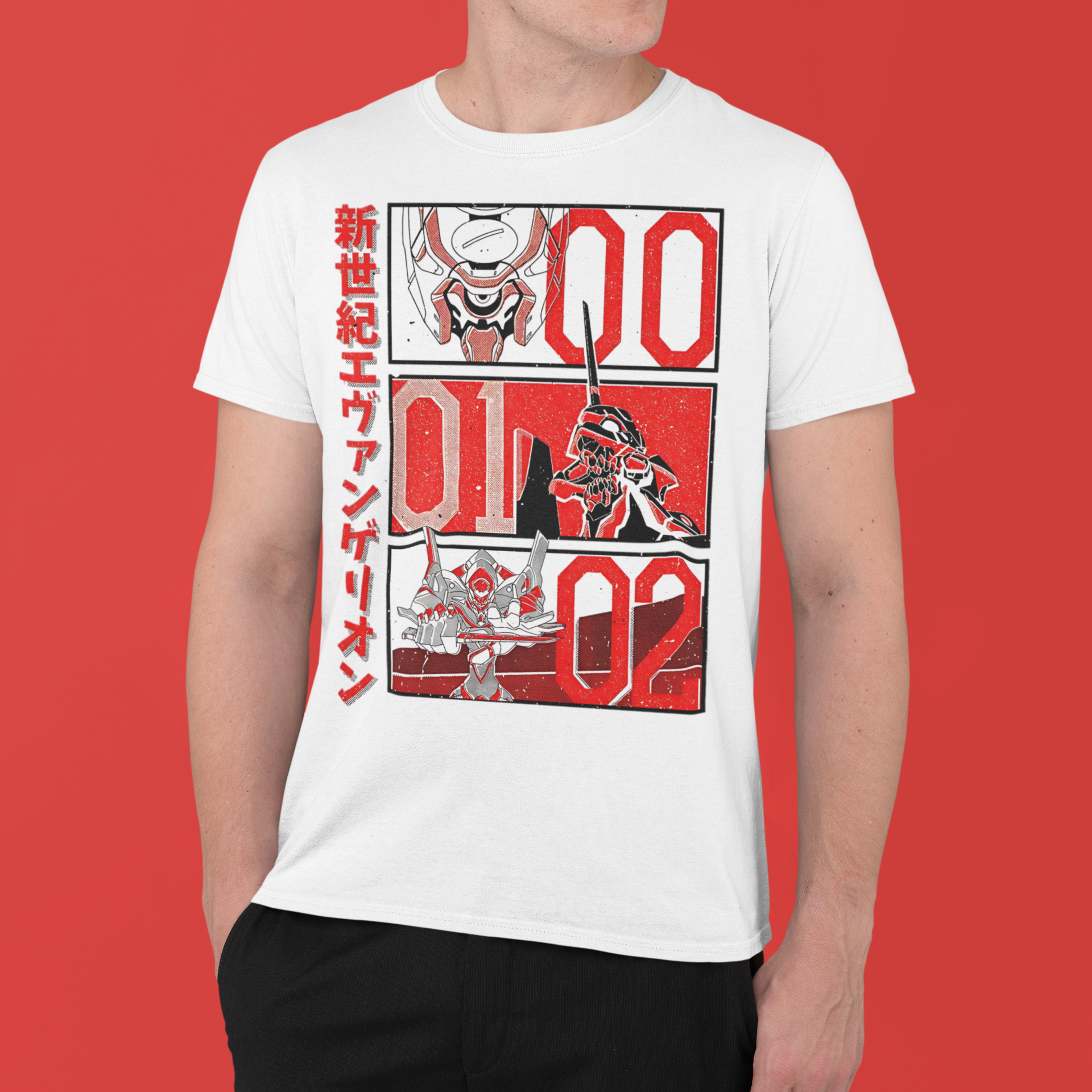 Neon Genesis Evangelion: Unit 00 · 01 · 02 –  Anime T-Shirt / Hoodie / Sweater | Cool Anime Streetwear