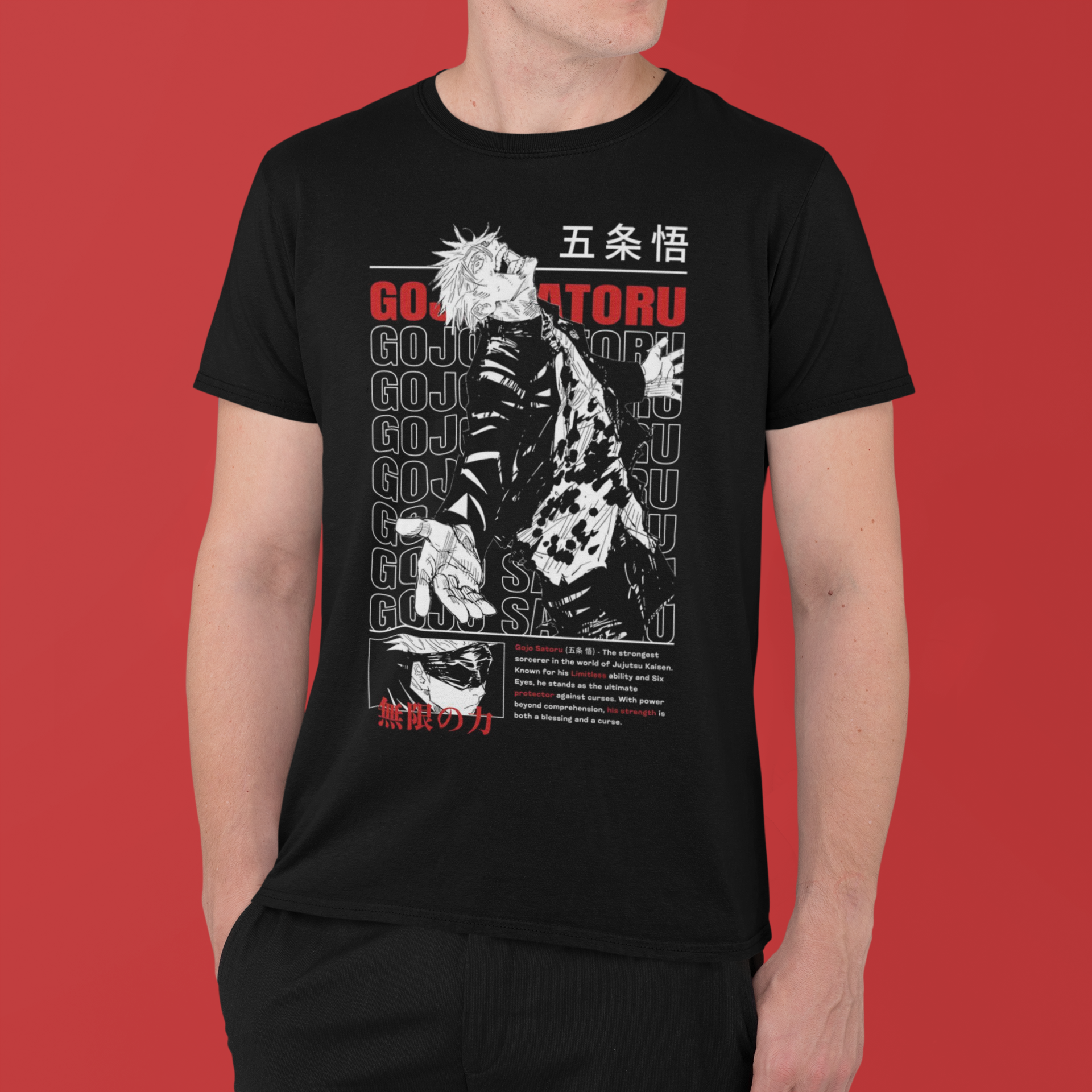 Jujutsu Kaisen: Satoru Gojo –  Anime T-Shirt / Hoodie / Sweater Graphic Tee | Anime Streetwear