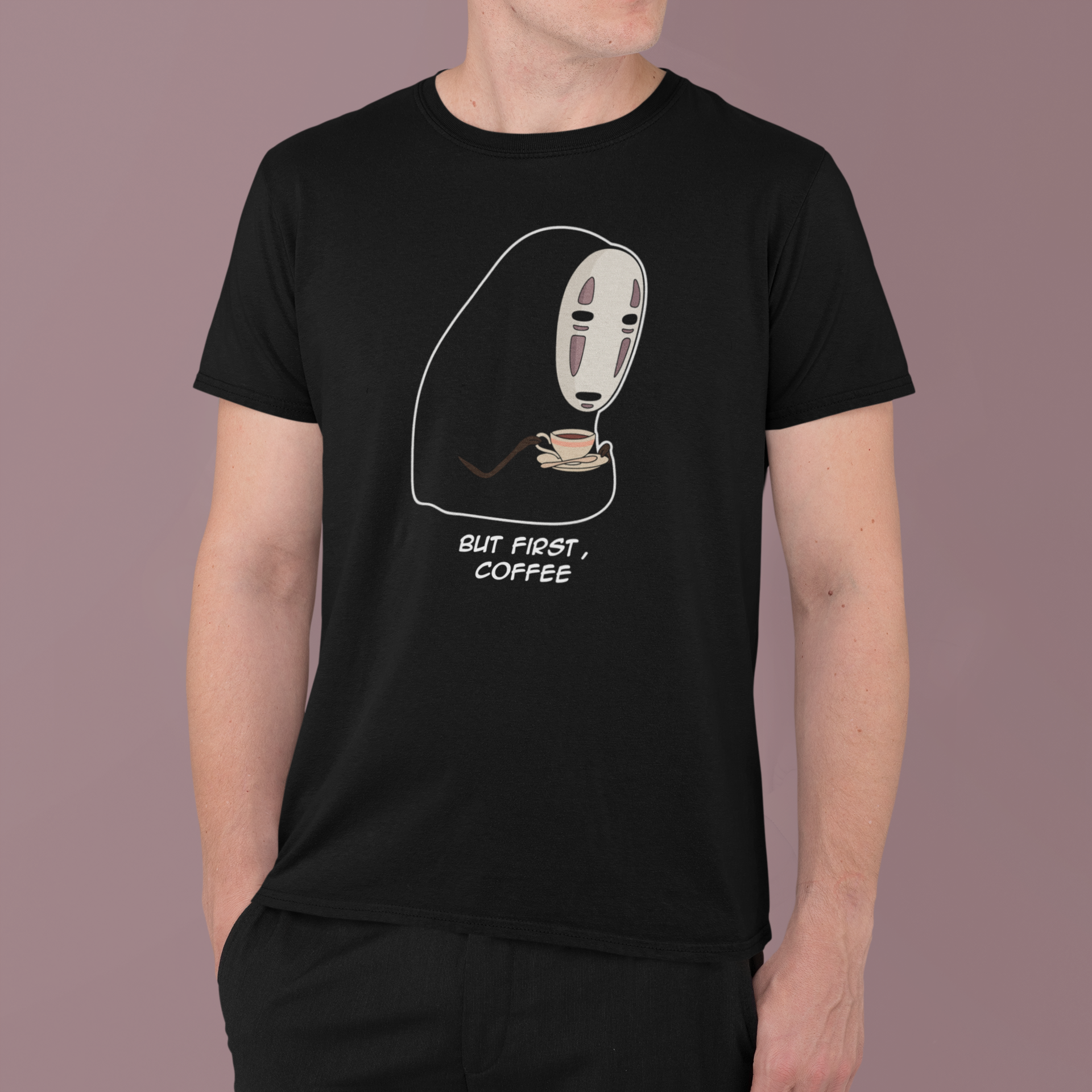 No-Face: Spirited Away Studio Ghibli Meme –  Funny Anime T-Shirt / Hoodie / Sweater | Cool Cute Anime Streetwear