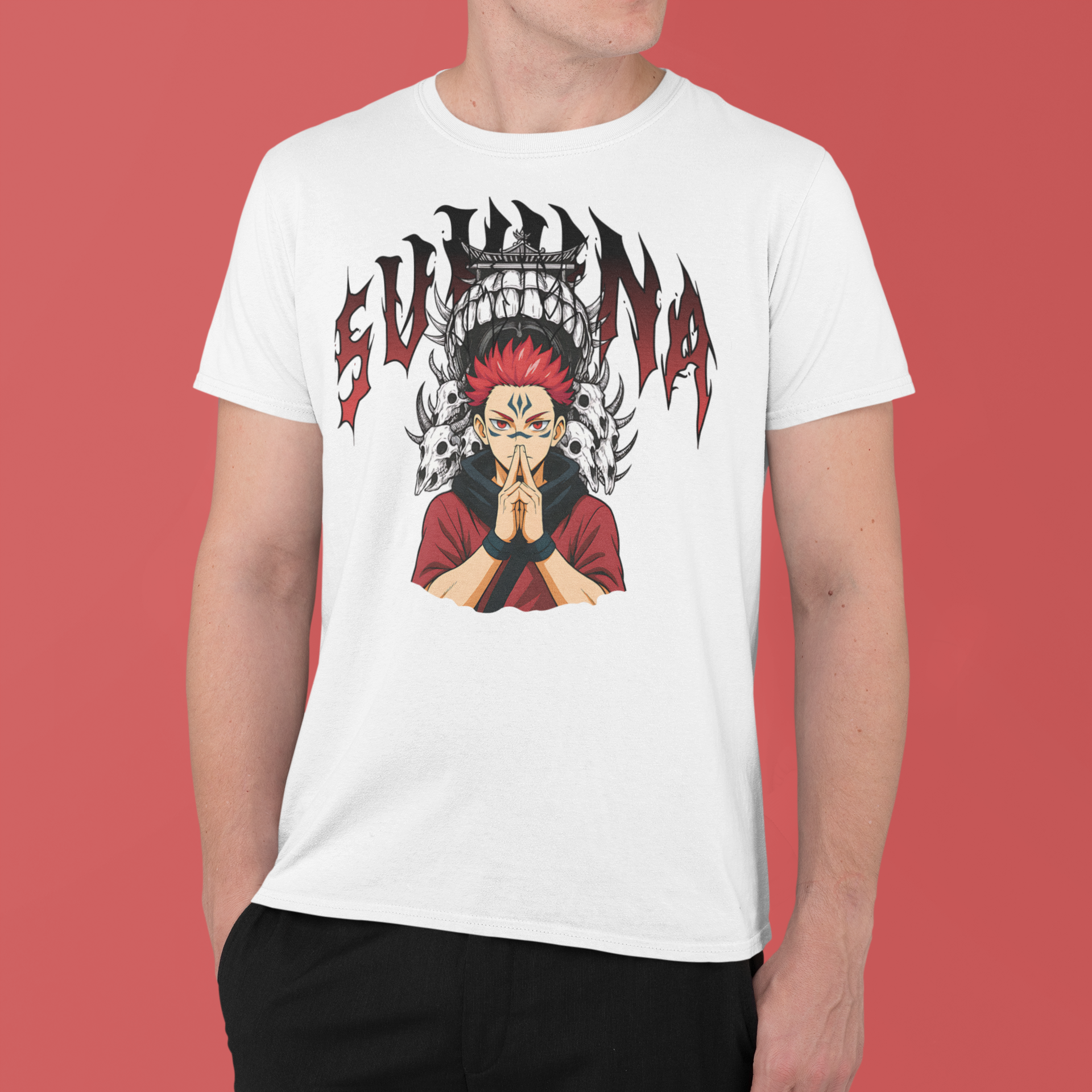 Jujutsu Kaisen: Sukuna –  Anime T-Shirt / Hoodie / Sweater Front & Back Graphic Tee | King of Curses Streetwear