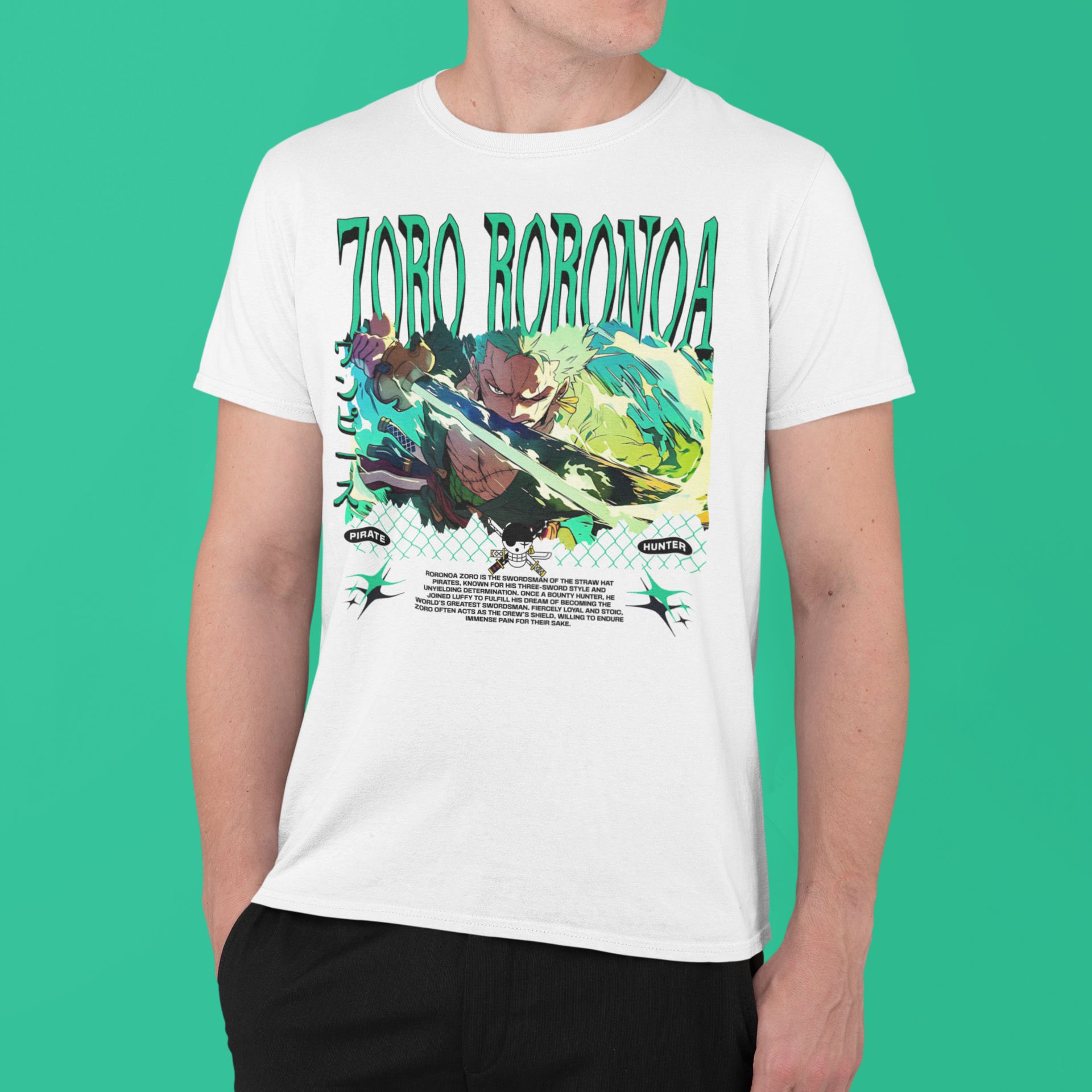 One Piece: Zoro Roronoa –  Anime T-Shirt / Hoodie / Sweater | Cool Anime Streetwear