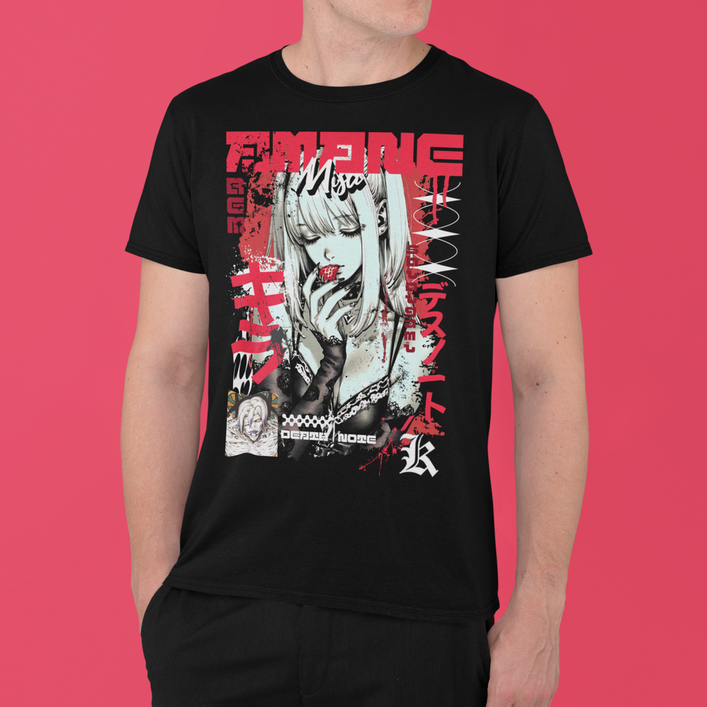 Death Note: Misa Amane – Front and Back Anime y2k T-Shirt / Hoodie / Sweater | Cool Anime Cyber Streetwear