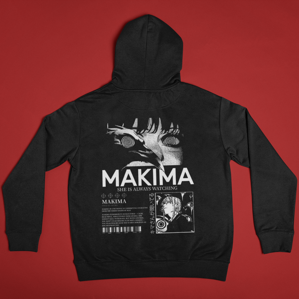 Chainsaw Man: Makima Control – Back Print Anime T-Shirt / Hoodie / Sweater | Cool Anime Streetwear