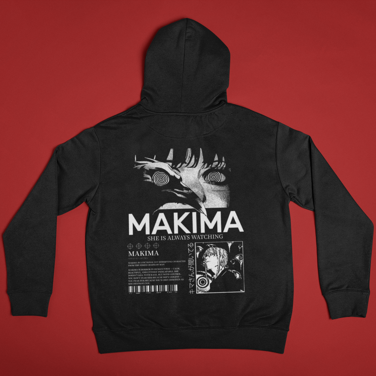 Chainsaw Man: Makima Control – Back Print Anime T-Shirt / Hoodie / Sweater | Cool Anime Streetwear