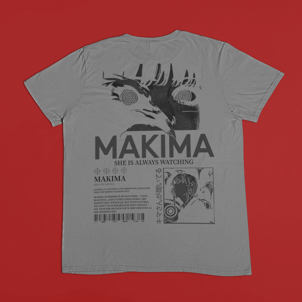Chainsaw Man: Makima Control – Back Print Anime T-Shirt / Hoodie / Sweater | Cool Anime Streetwear