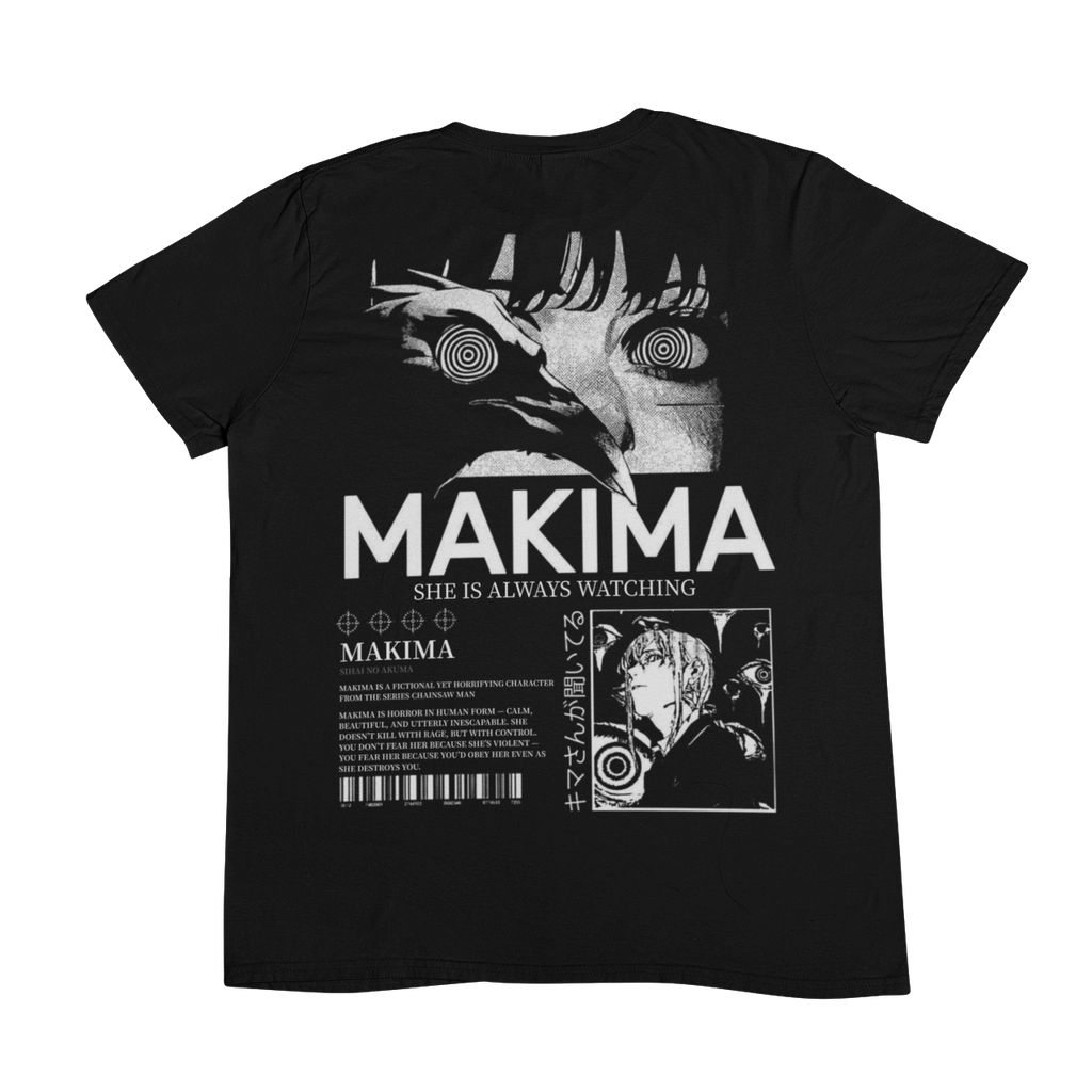 Chainsaw Man: Makima Control – Back Print Anime T-Shirt / Hoodie / Sweater | Cool Anime Streetwear