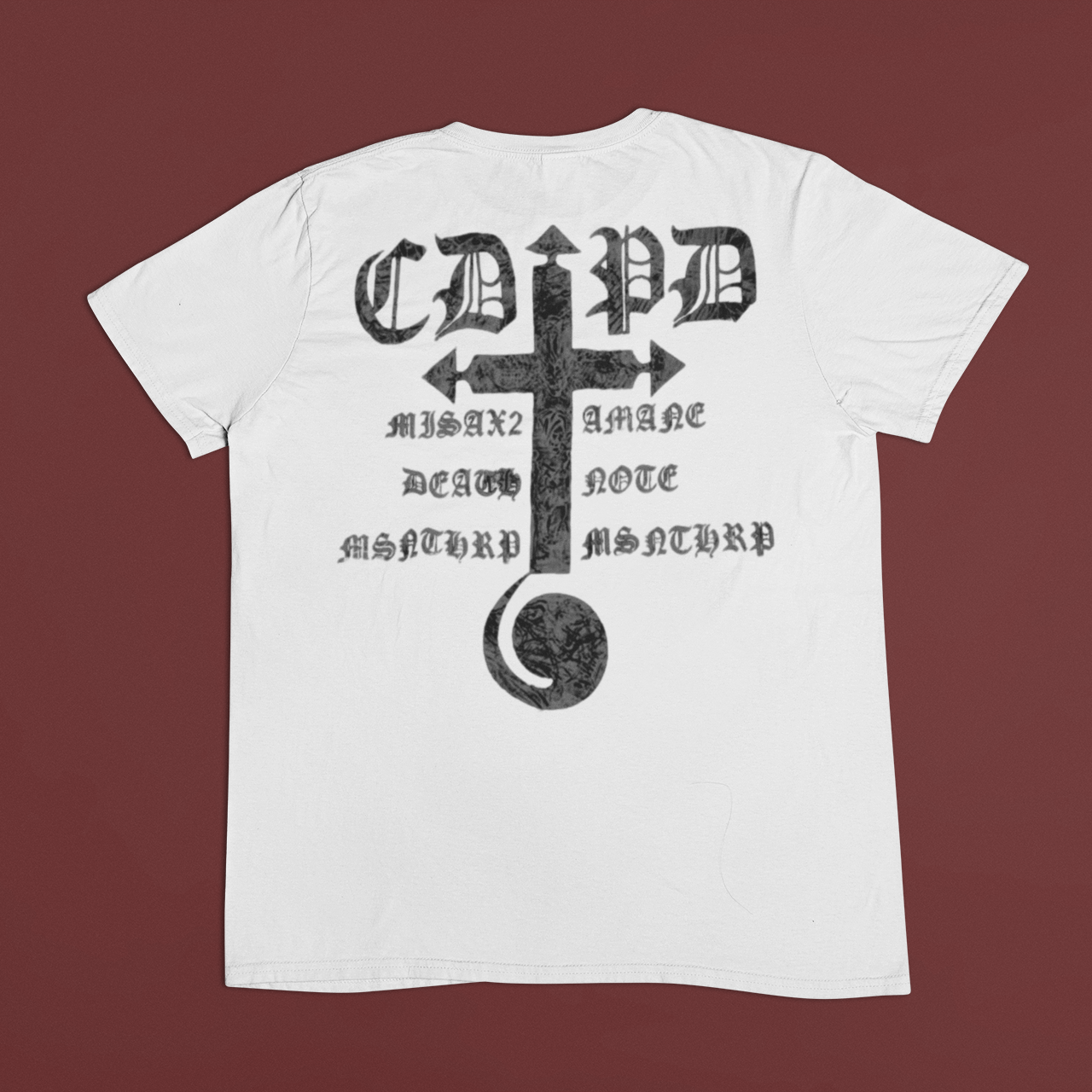 Death Note: Misa Amane (manga shirt design) – Front and Back Anime y2k T-Shirt / Hoodie / Sweater | Cool Anime Cyber Streetwear