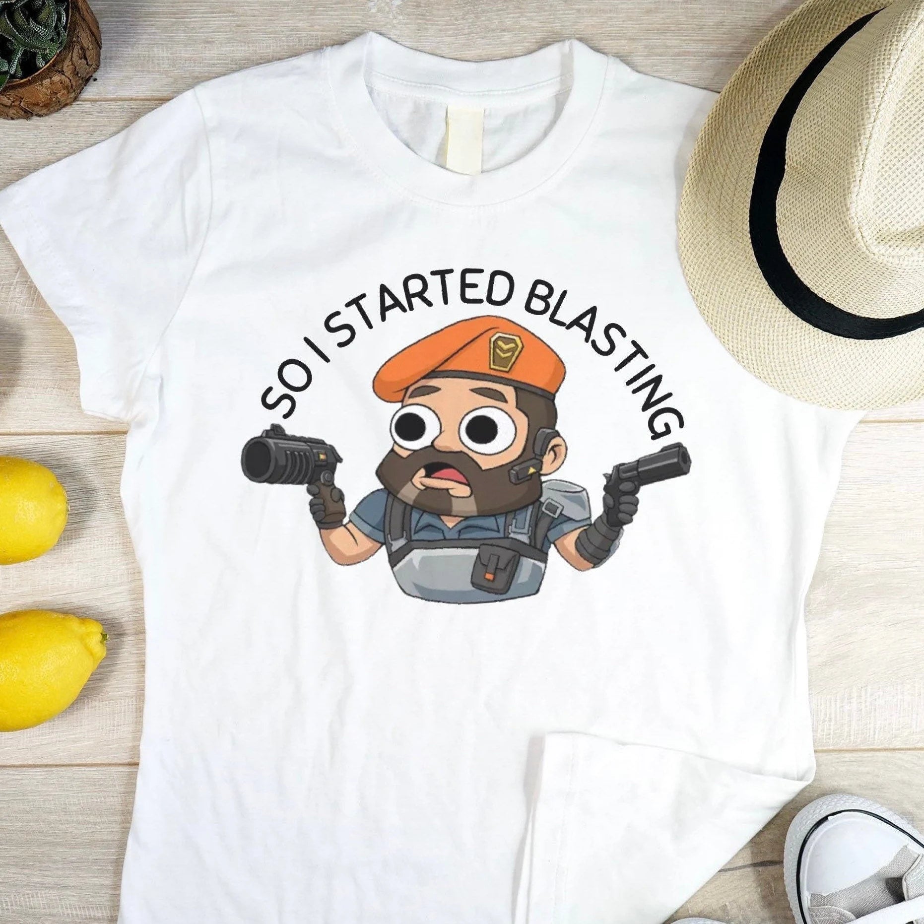 So I started blasting.. Brimstone Valorant T-Shirt for Adults