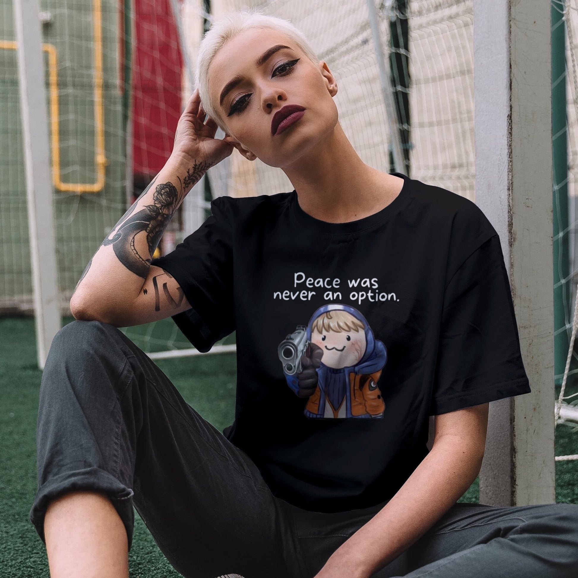 Peace was never an option.. Wattson Chibi Apex Legends Unisex T-Shirt for Adults