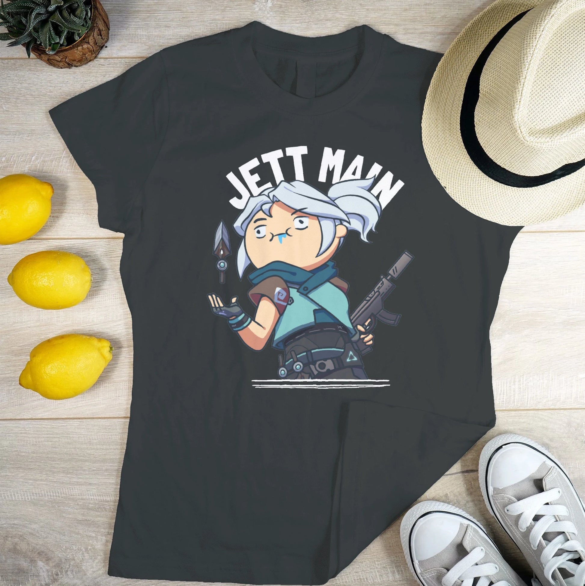 Jett Valorant - Jett Main Drooling Funny Unisex T-Shirt