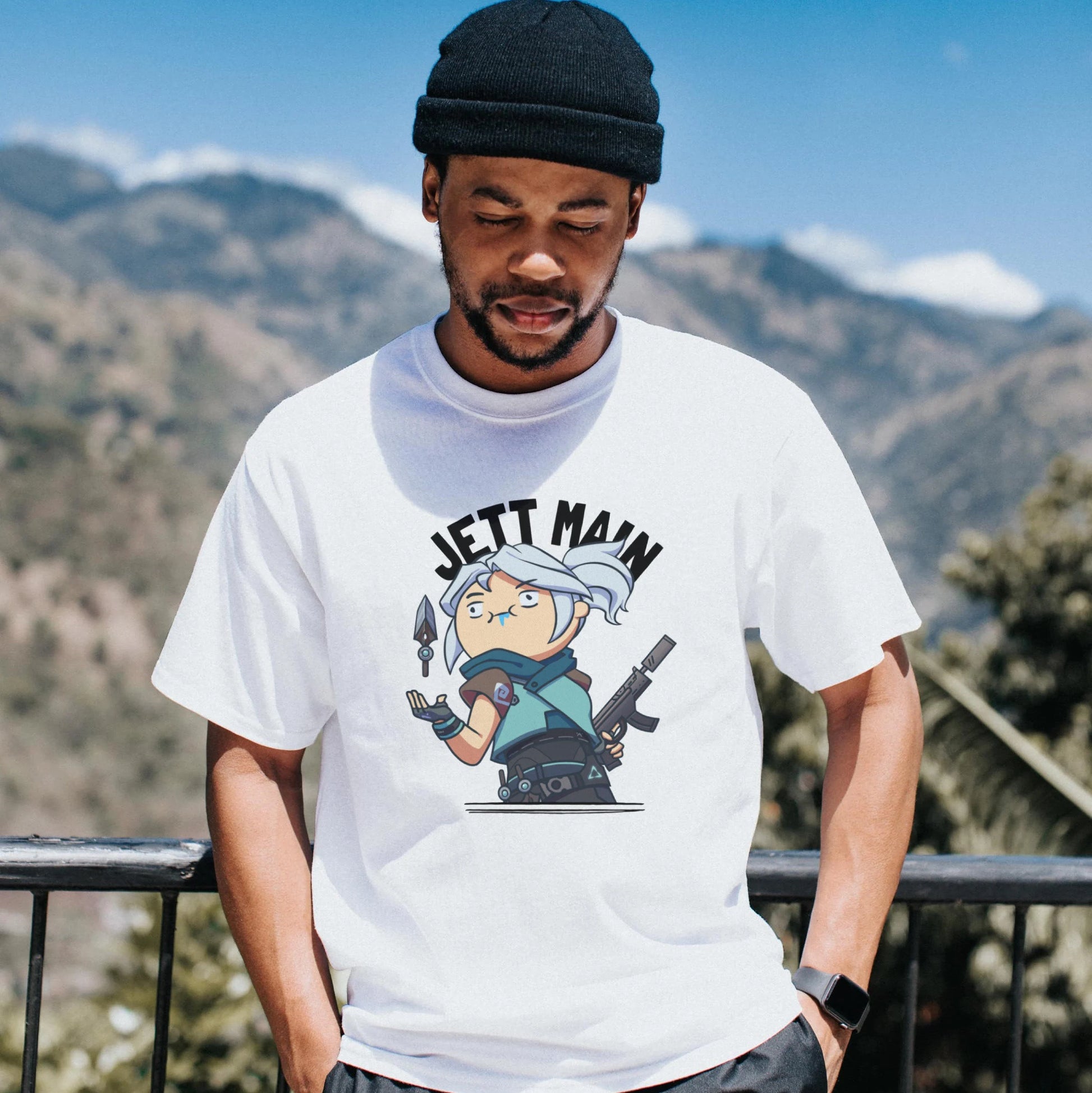 Jett Valorant - Jett Main Drooling Funny Unisex T-Shirt