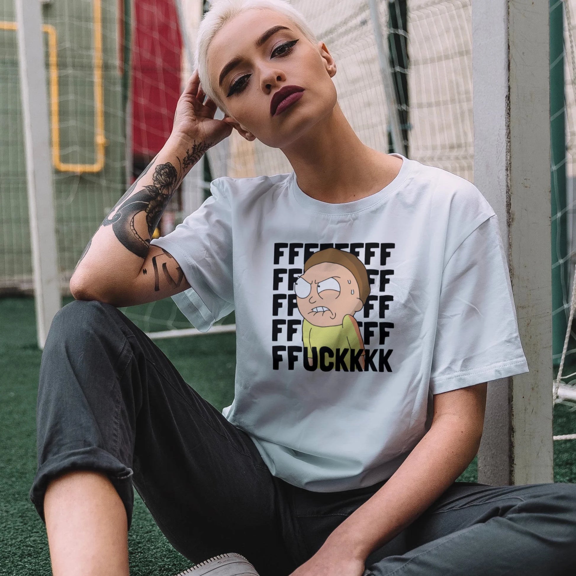 Rick & Morty - Fuck Funny Unisex T-Shirt For Adults