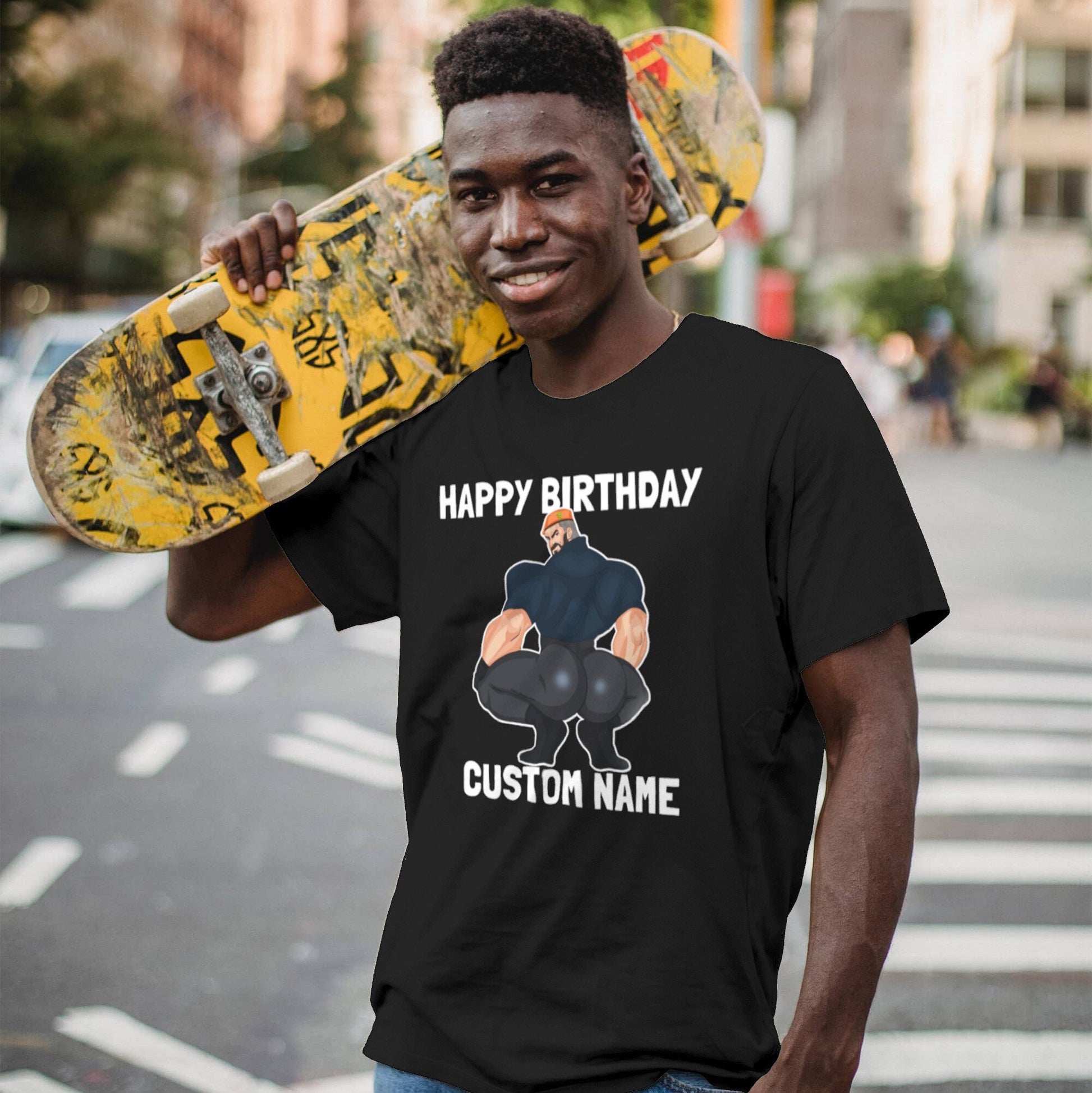 Valorant Brimstone: Custom Happy Birthday - Funny T-Shirt / Hoodie / Sweater | Gaming Streetwear | Gift for Him/Her Personalised