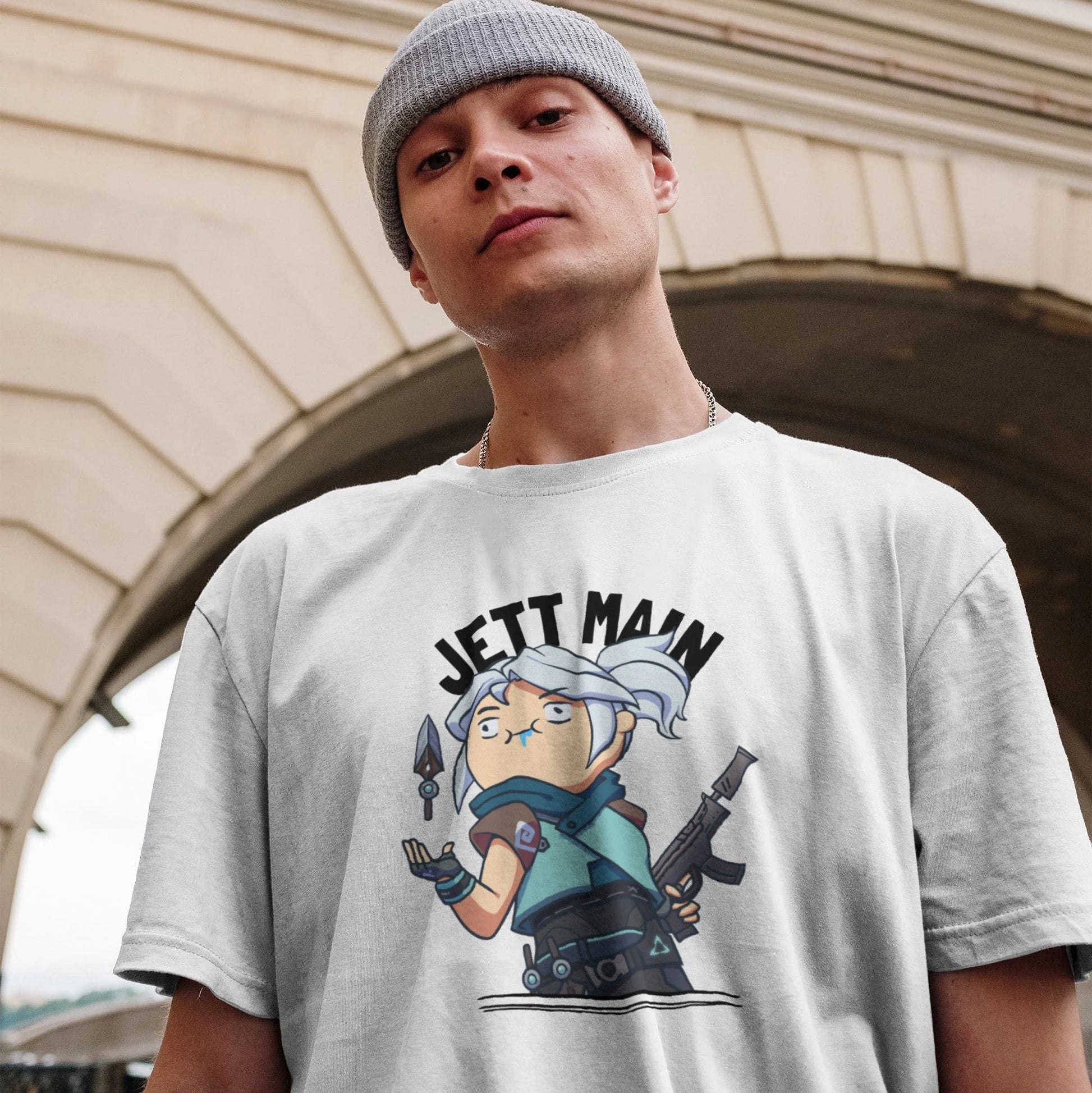 Jett Valorant - Jett Main Drooling Funny Unisex T-Shirt