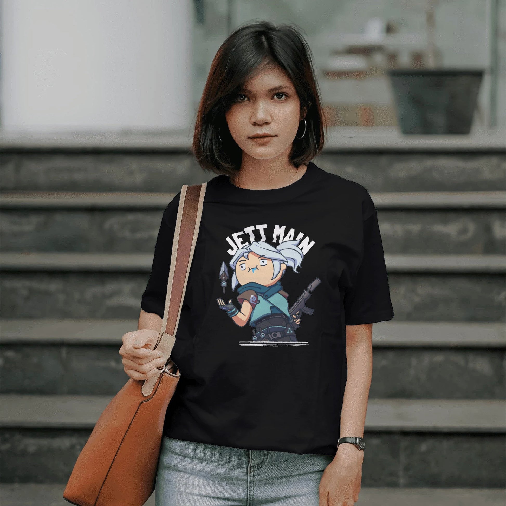Jett Valorant - Jett Main Drooling Funny Unisex T-Shirt