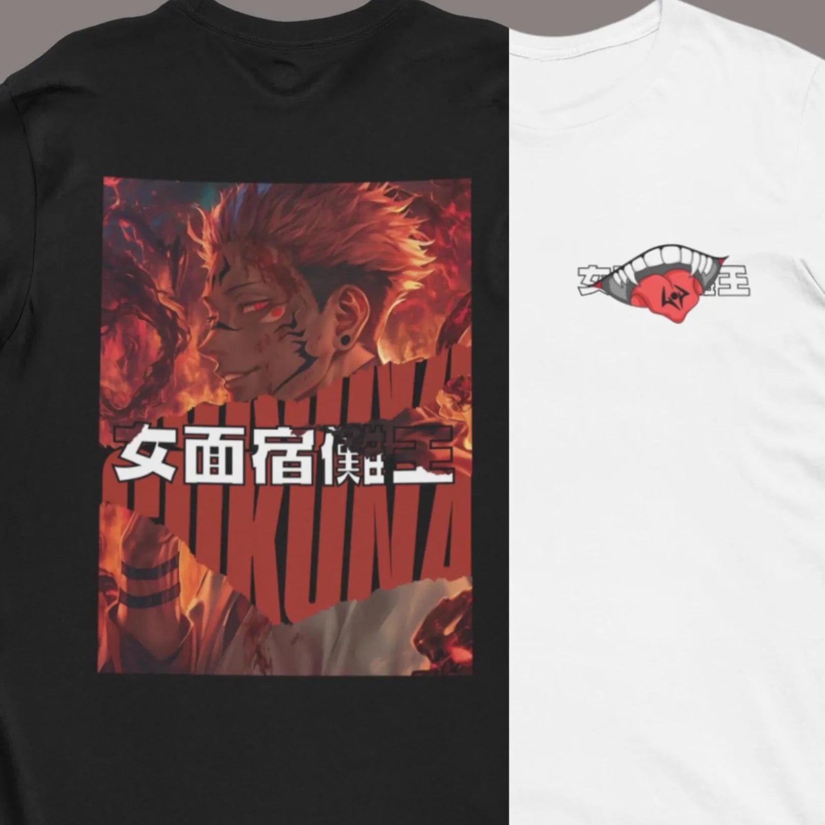 Jujutsu Kaisen: Sukuna –  Anime T-Shirt / Hoodie / Sweater Front & Back Graphic Tee | King of Curses Streetwear