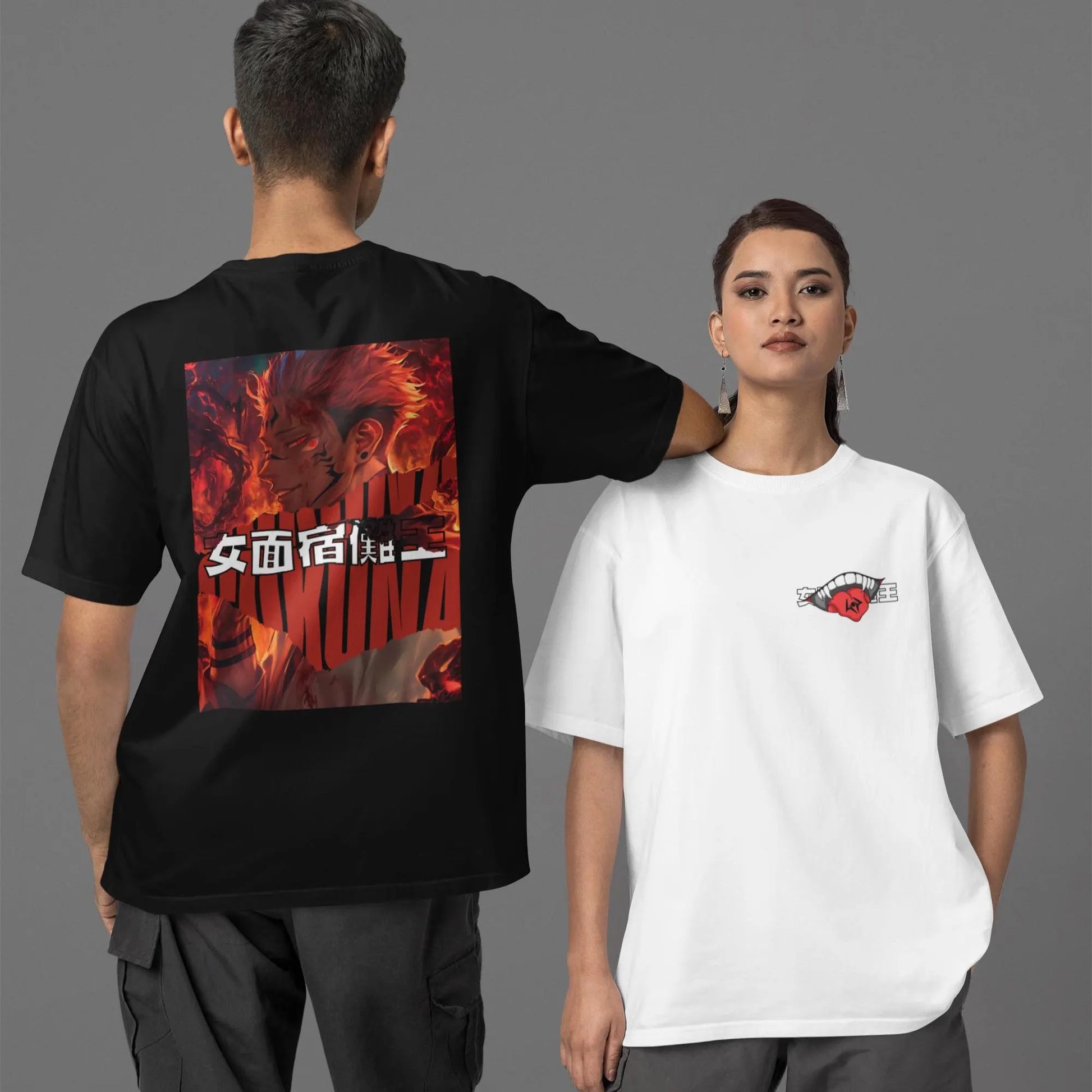 Jujutsu Kaisen: Sukuna –  Anime T-Shirt / Hoodie / Sweater Front & Back Graphic Tee | King of Curses Streetwear