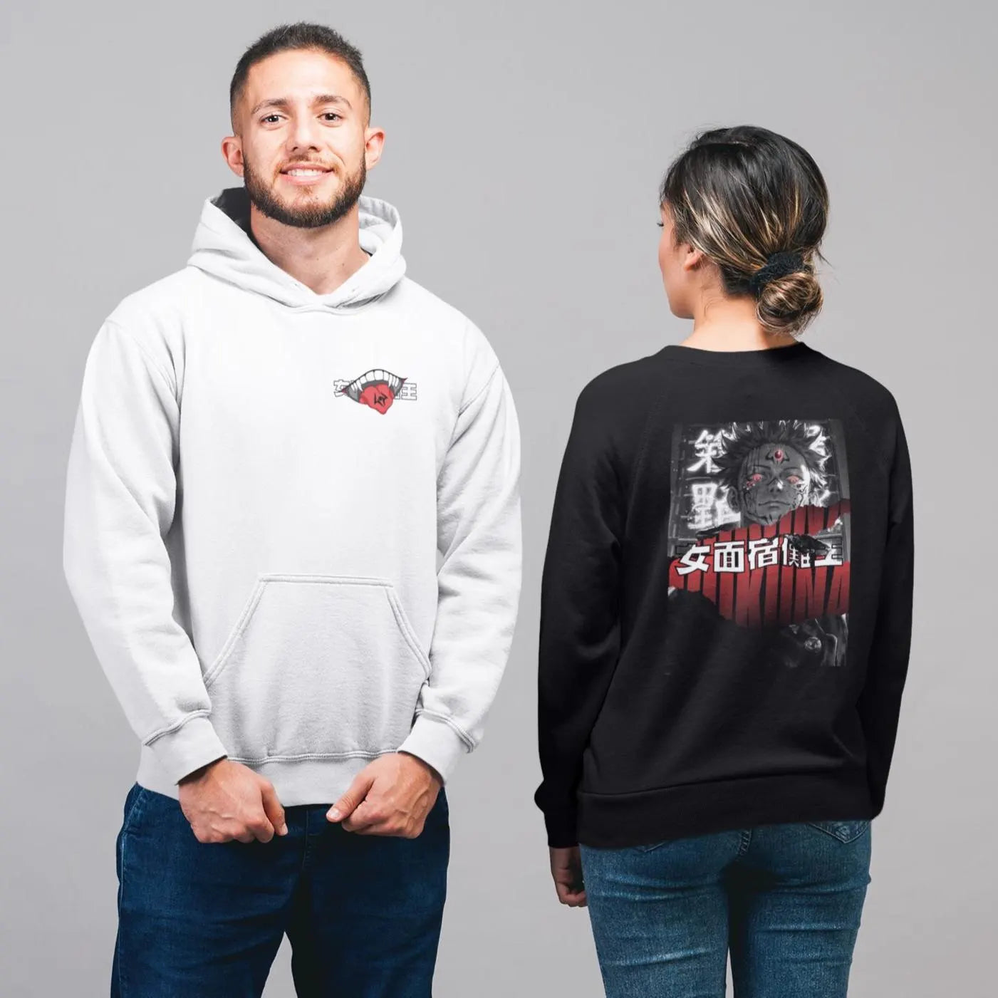 Jujutsu Kaisen: Sukuna –  Anime T-Shirt / Hoodie / Sweater Front & Back Graphic Tee | King of Curses Streetwear