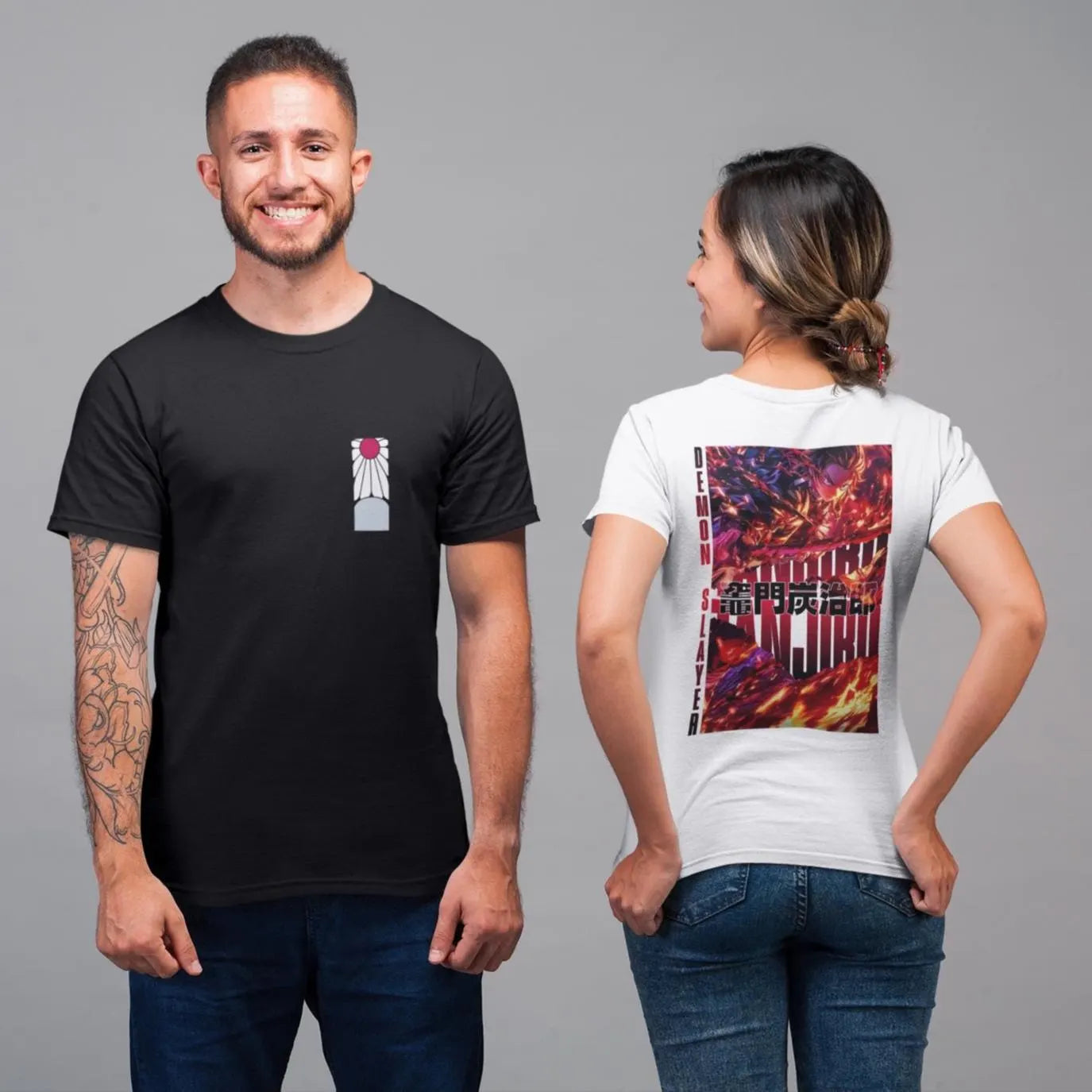 Demon Slayer: Tanjiro Kamado –  Anime T-Shirt / Hoodie / Sweater Front & Back Graphic Tee | Tanjiro Streetwear