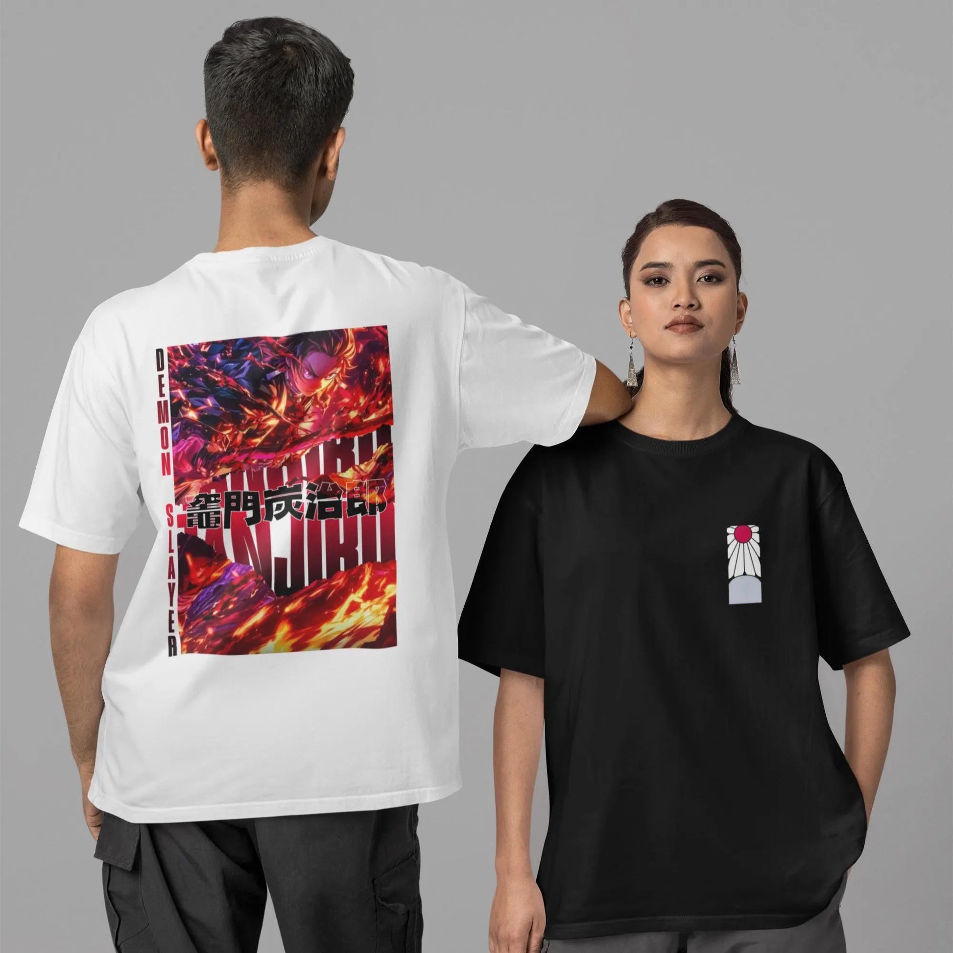 Demon Slayer: Tanjiro Kamado –  Anime T-Shirt / Hoodie / Sweater Front & Back Graphic Tee | Tanjiro Streetwear