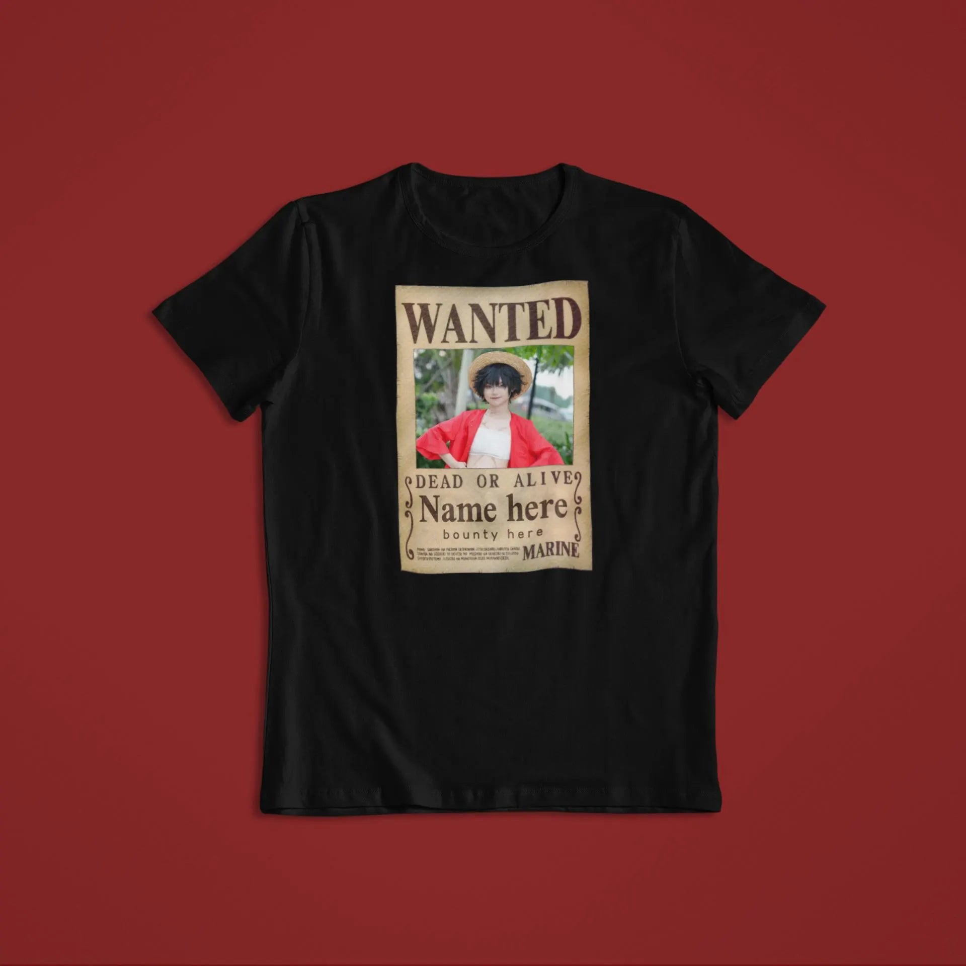 One Piece: CUSTOM Wanted Poster –  Personalised Anime T-Shirt / Hoodie / Sweater | Cool Anime Streetwear