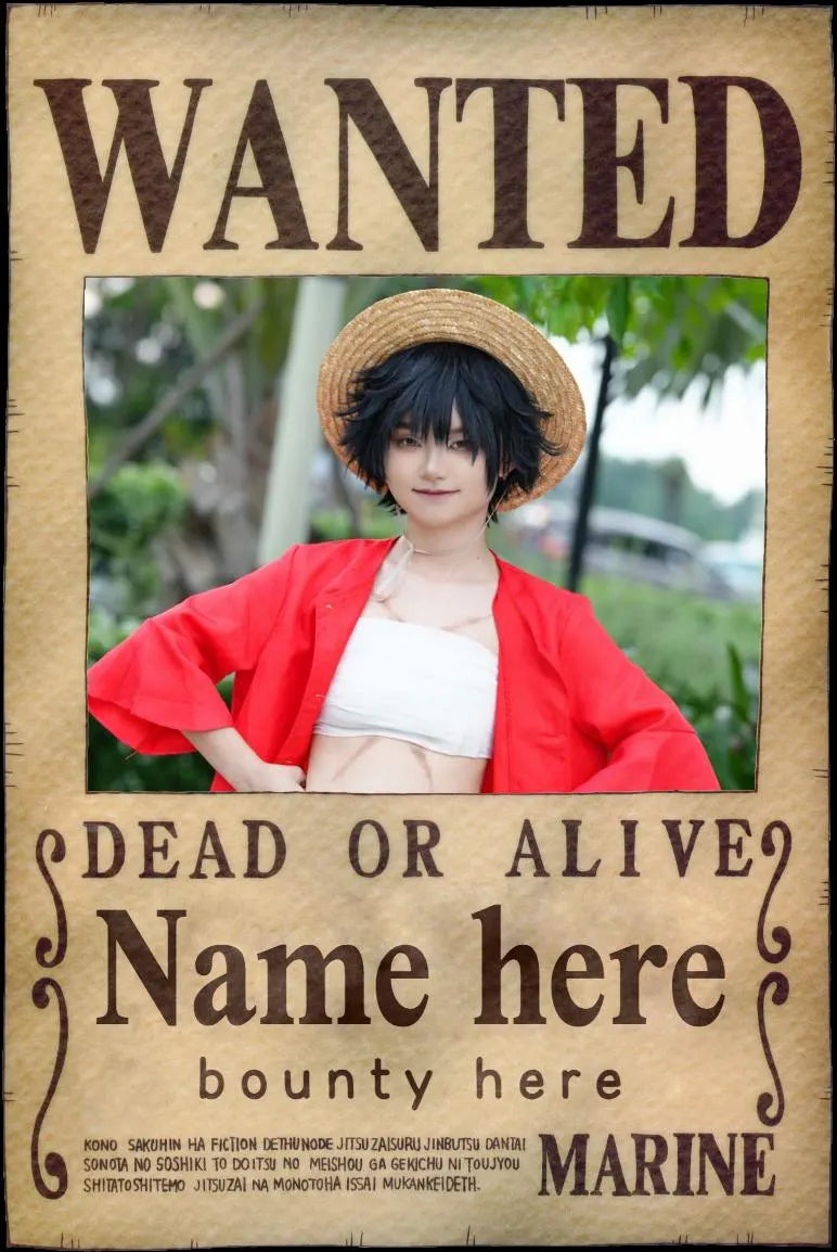 One Piece: CUSTOM Wanted Poster –  Personalised Anime T-Shirt / Hoodie / Sweater | Cool Anime Streetwear