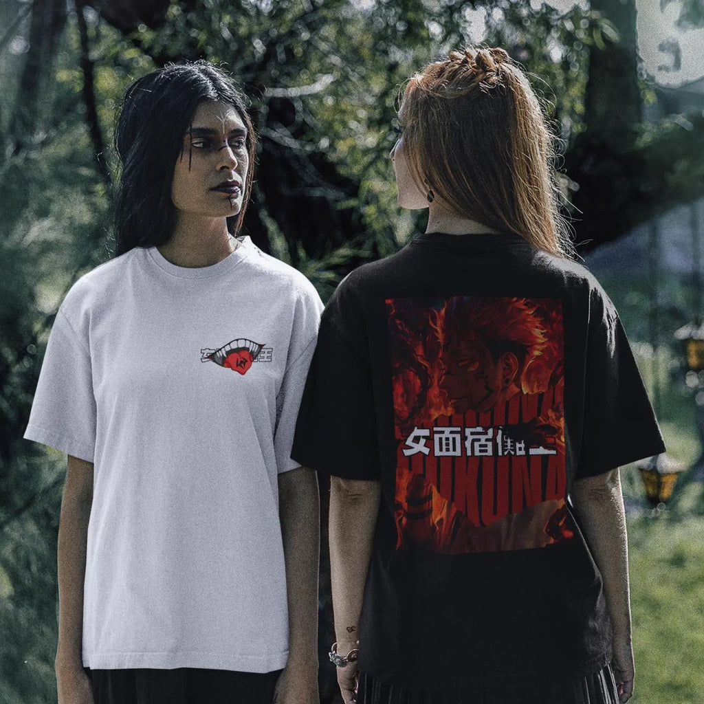 Jujutsu Kaisen: Sukuna –  Anime T-Shirt / Hoodie / Sweater Front & Back Graphic Tee | King of Curses Streetwear