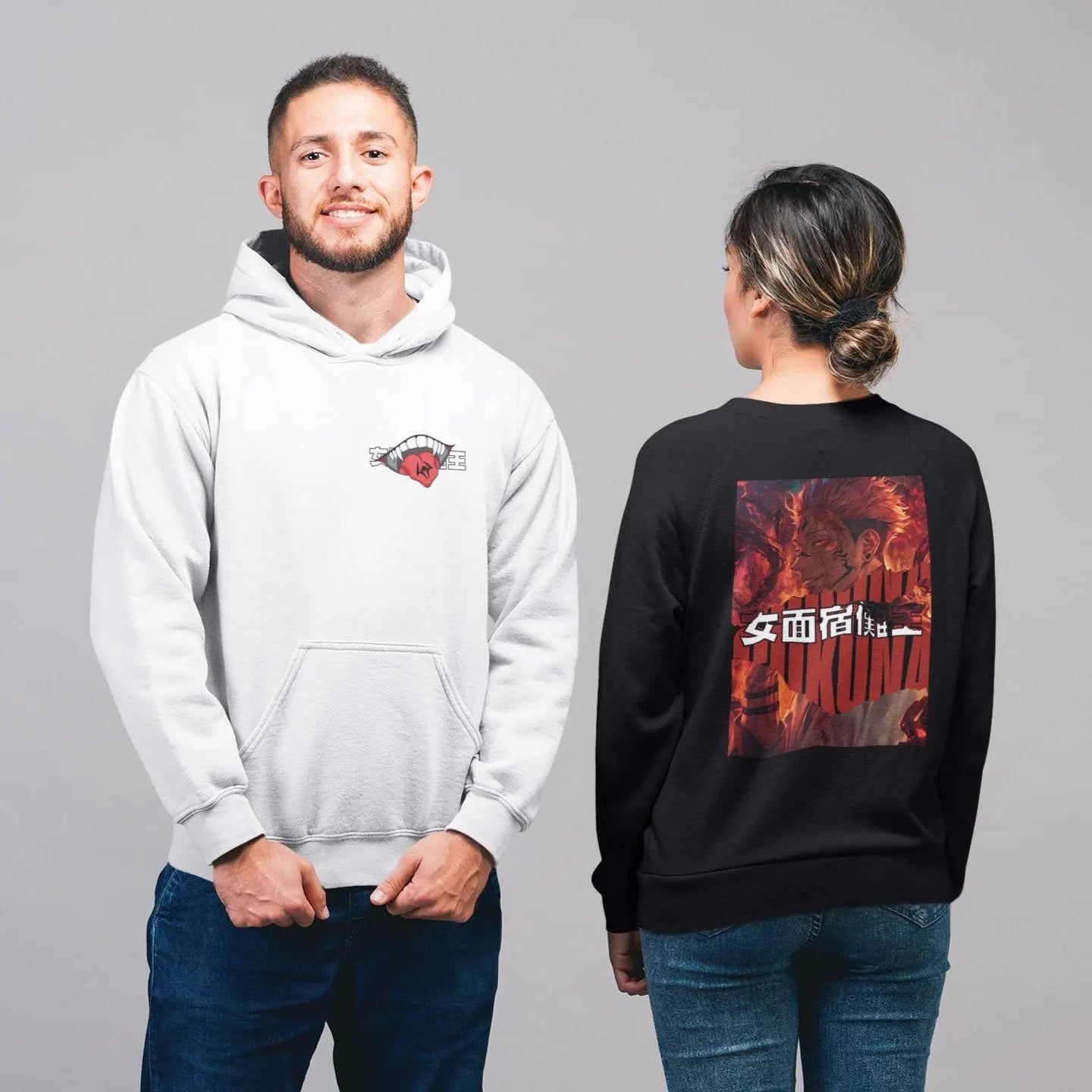 Jujutsu Kaisen: Sukuna –  Anime T-Shirt / Hoodie / Sweater Front & Back Graphic Tee | King of Curses Streetwear