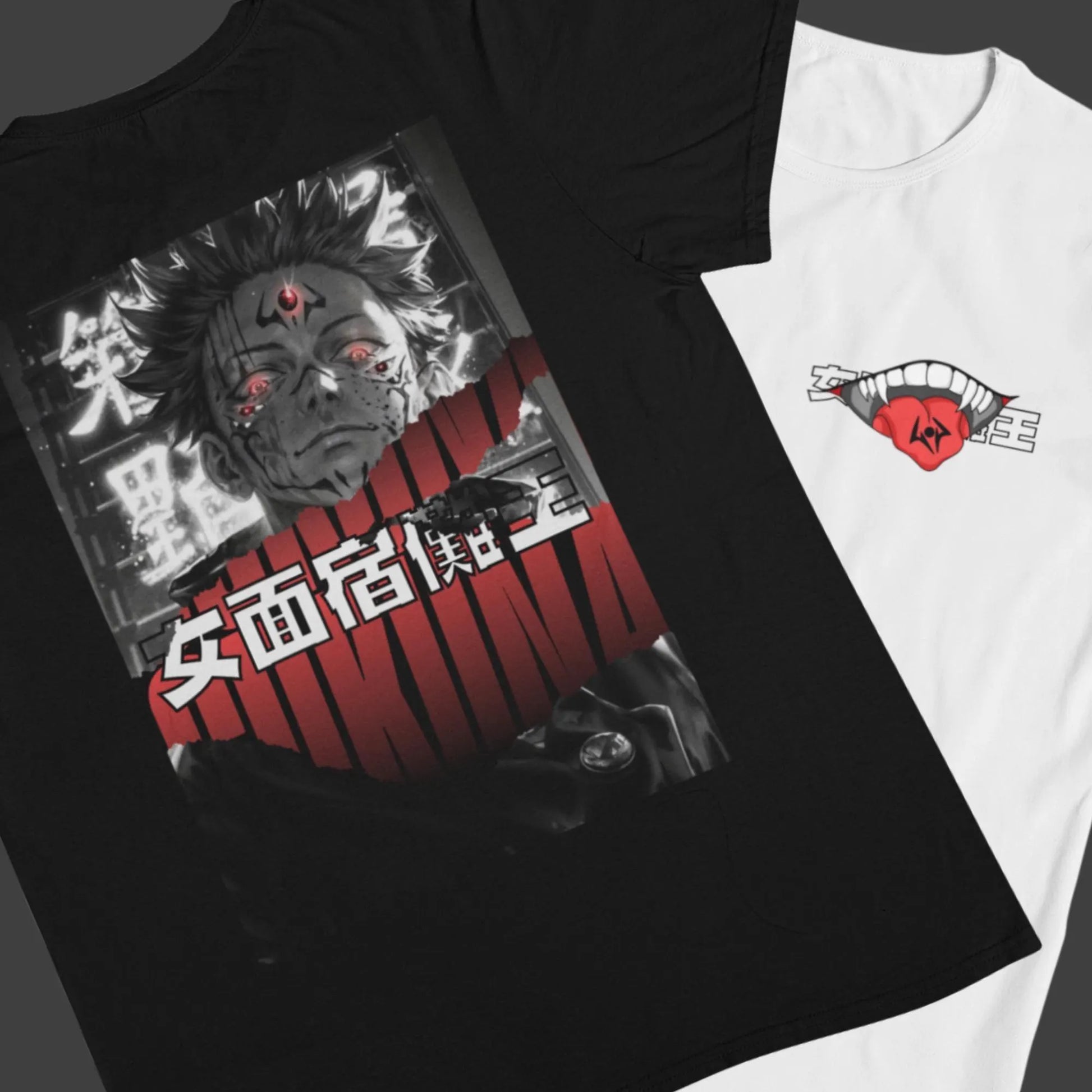 Jujutsu Kaisen: Sukuna –  Anime T-Shirt / Hoodie / Sweater Front & Back Graphic Tee | King of Curses Streetwear