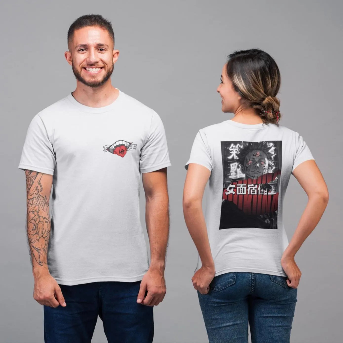 Jujutsu Kaisen: Sukuna –  Anime T-Shirt / Hoodie / Sweater Front & Back Graphic Tee | King of Curses Streetwear