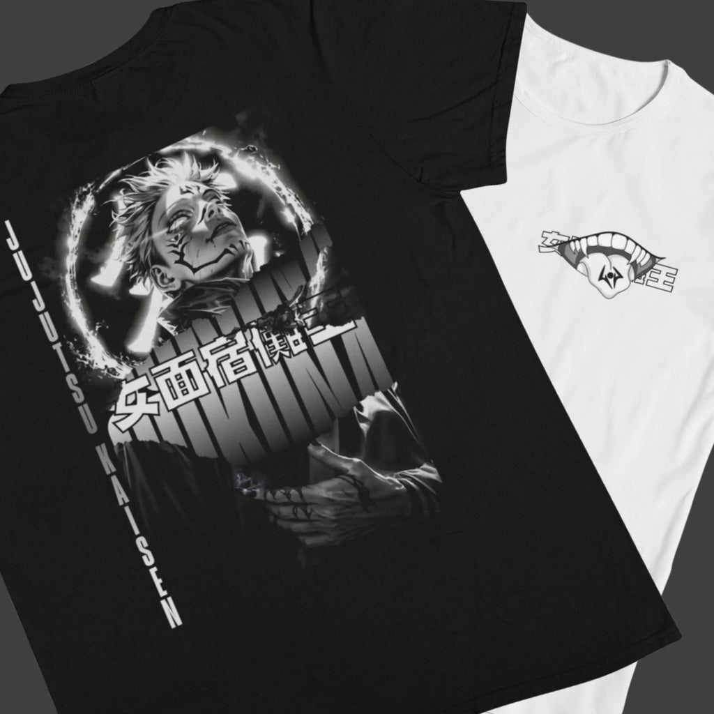 Jujutsu Kaisen: Sukuna –  Anime T-Shirt / Hoodie / Sweater Front & Back Graphic Tee | King of Curses Streetwear