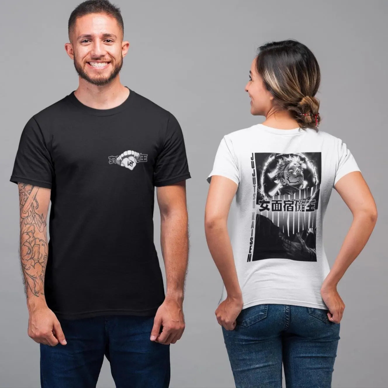 Jujutsu Kaisen: Sukuna –  Anime T-Shirt / Hoodie / Sweater Front & Back Graphic Tee | King of Curses Streetwear