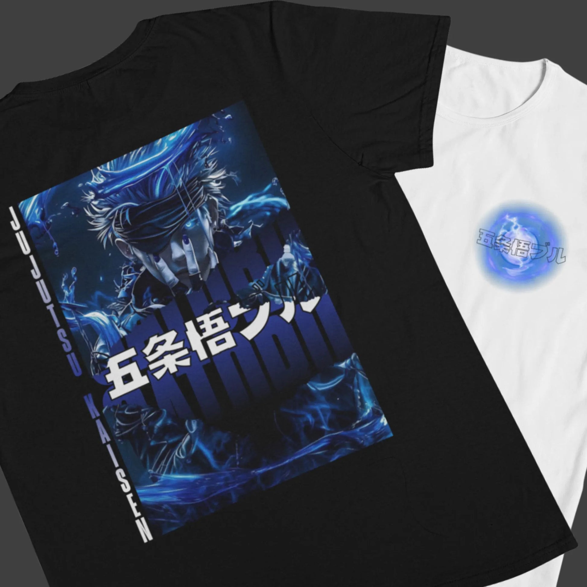 Jujutsu Kaisen: Satoru Gojo –  Anime Neon T-Shirt / Hoodie / Sweater Front & Back Graphic Tee | Anime Streetwear