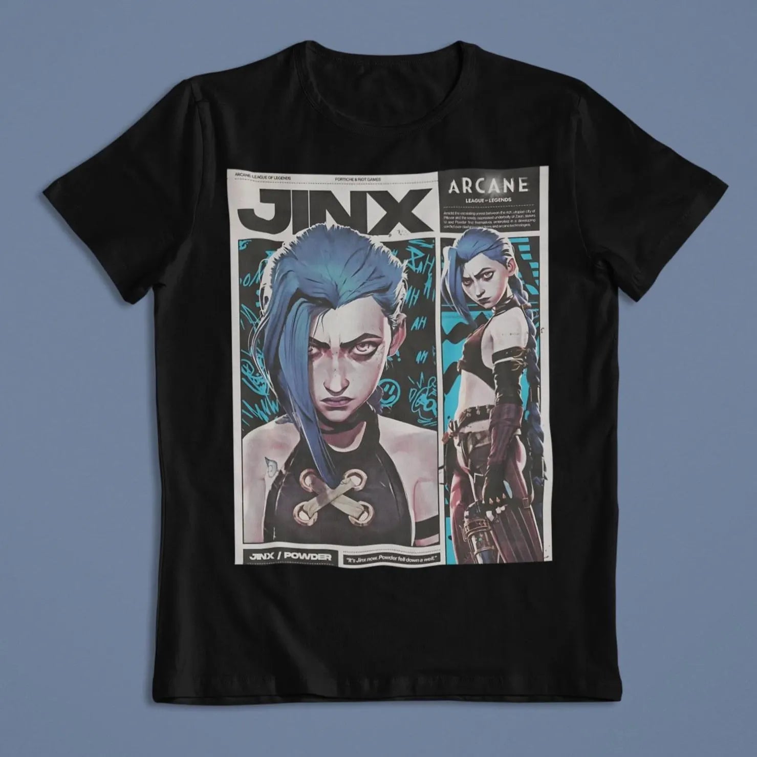 Arcane: Jinx – League of Legends T-Shirt / Hoodie / Sweater | Cool Anime & Gaming Streetwear