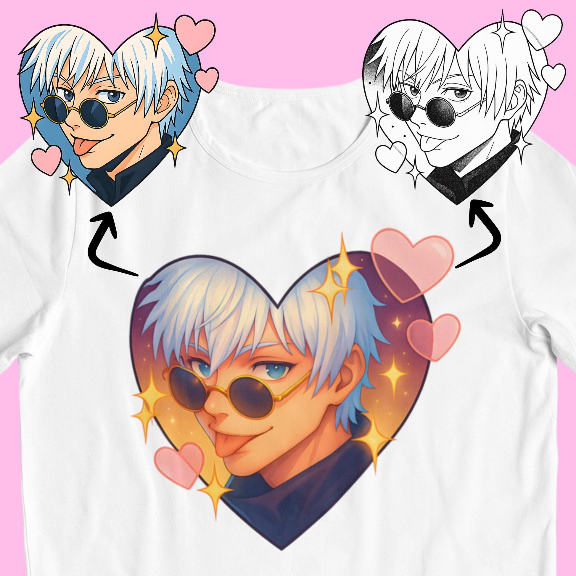 Jujutsu Kaisen: Sexy Satoru Gojo –  Anime T-Shirt / Hoodie / Sweatshirt / Sexy Gojo Graphic Tee | Jujutsu Kaisen Streetwear