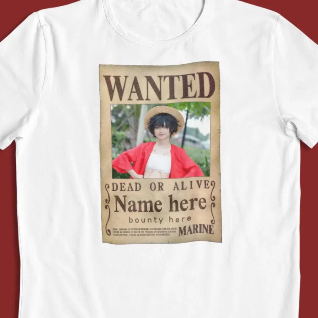 One Piece: CUSTOM Wanted Poster –  Personalised Anime T-Shirt / Hoodie / Sweater | Cool Anime Streetwear