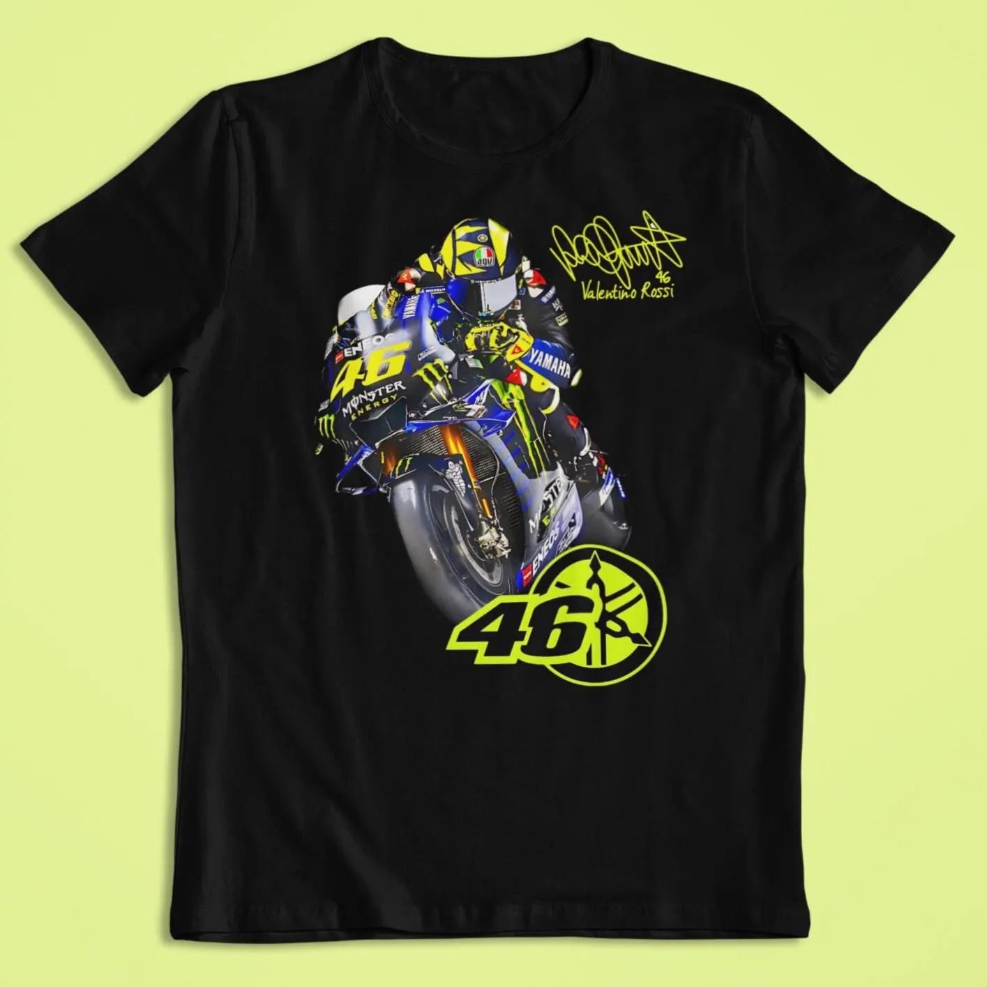Valentino Rossi #46 Yamaha Racing Graphic Tee, Motorsport Gift for Fans –  MotoGP legend T-Shirt / Hoodie / Sweater | Cool Streetwear