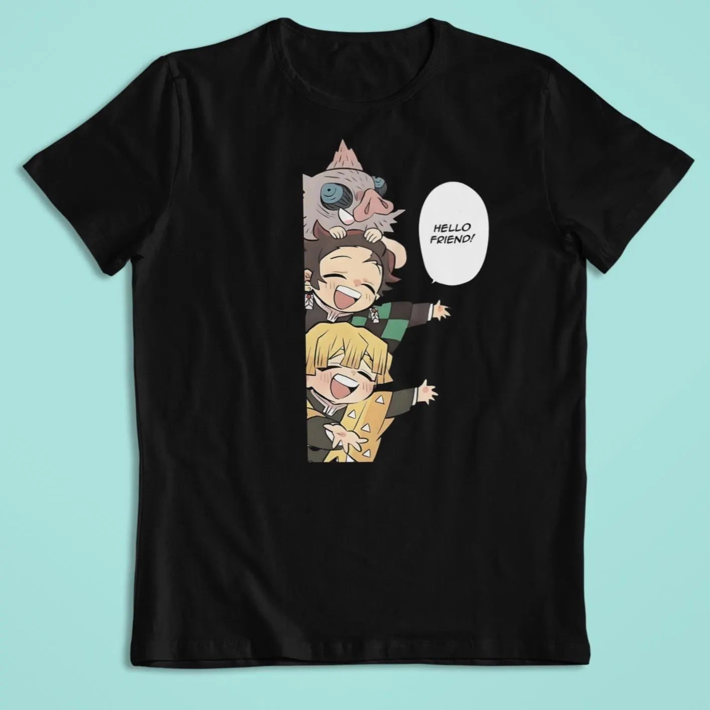 Demon Slayer Chibi: CUSTOM text –  Anime T-Shirt / Hoodie / Sweater | Cool Anime Streetwear