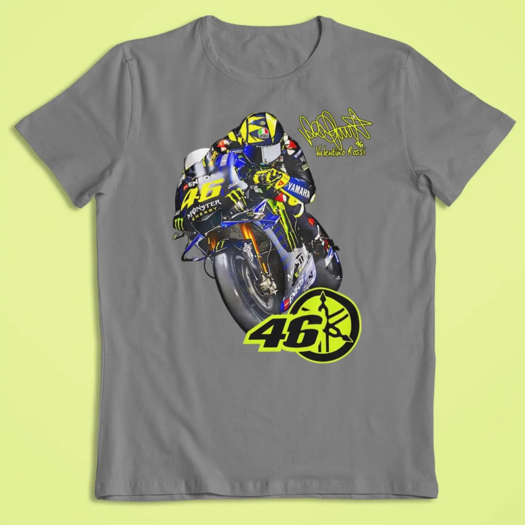 Valentino Rossi #46 Yamaha Racing Graphic Tee, Motorsport Gift for Fans –  MotoGP legend T-Shirt / Hoodie / Sweater | Cool Streetwear