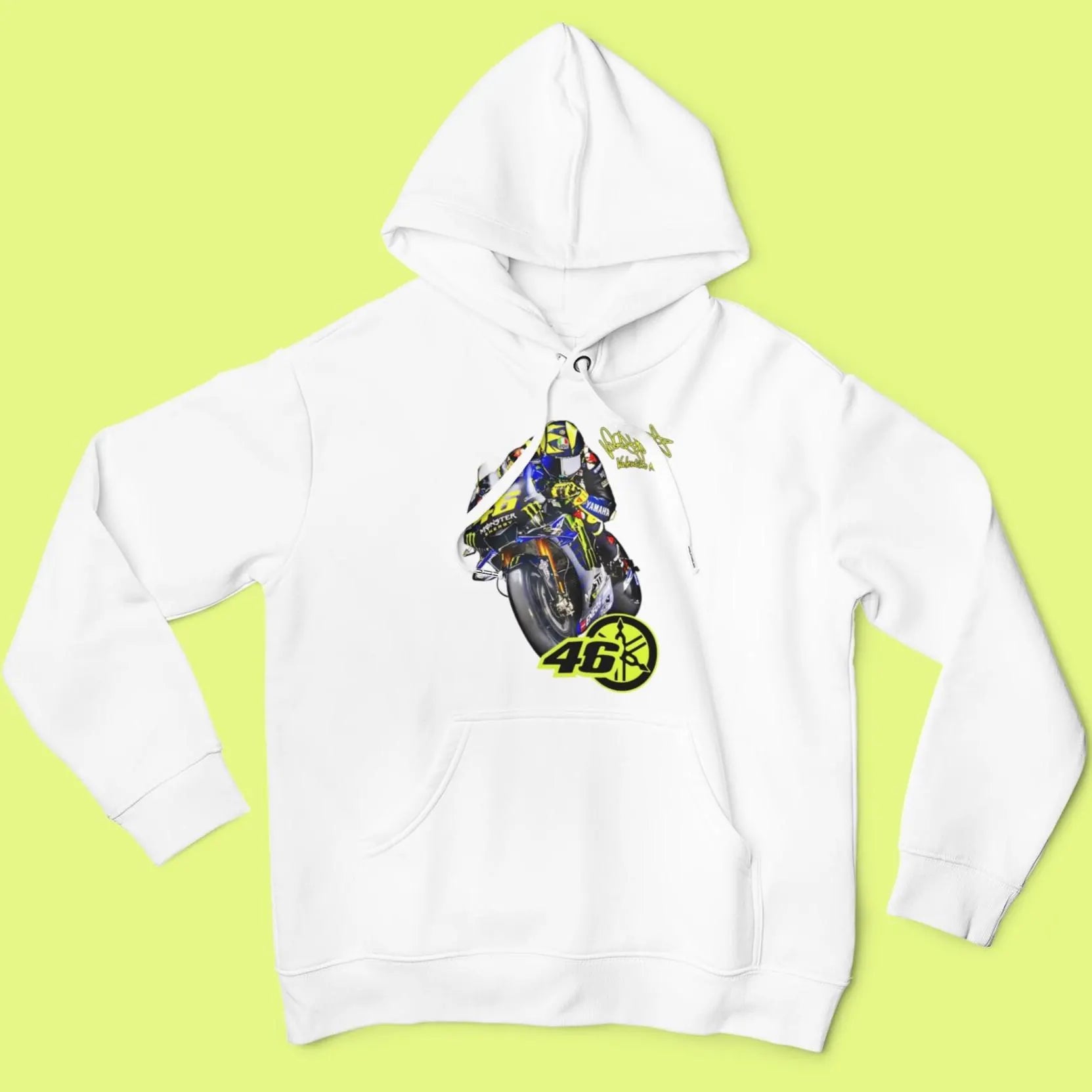 Valentino Rossi #46 Yamaha Racing Graphic Tee, Motorsport Gift for Fans –  MotoGP legend T-Shirt / Hoodie / Sweater | Cool Streetwear