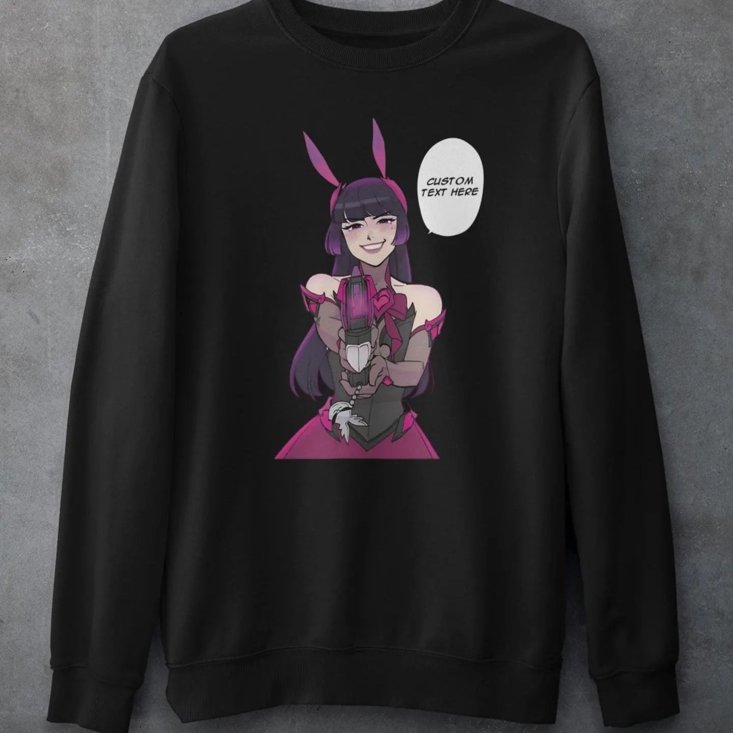Dokiwatch D.VA Overwatch: CUSTOM text / 'I'm here for you' 'Lock the fuck in' Funny T-Shirt / Hoodie / Sweater | Gaming Streetwear