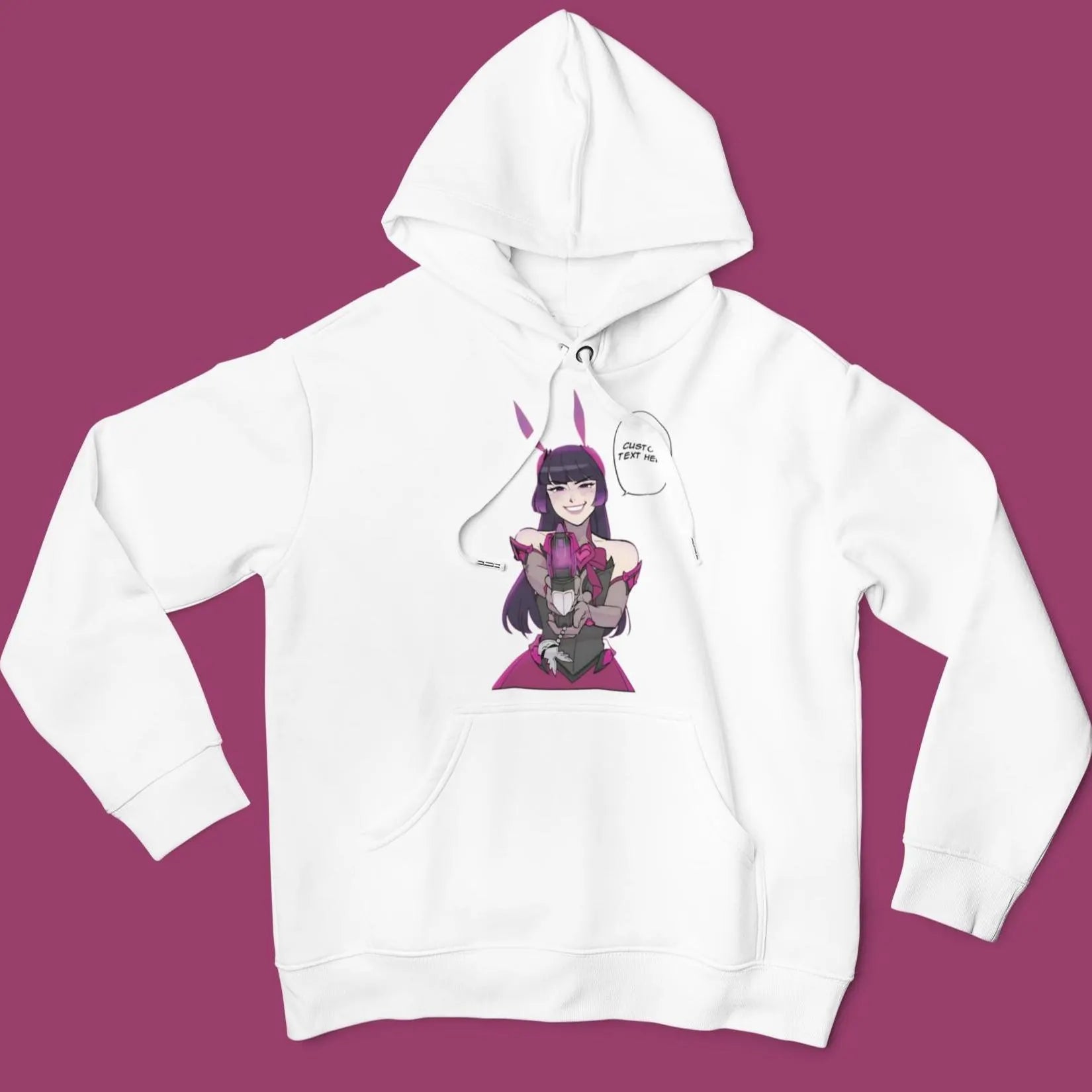 Dokiwatch D.VA Overwatch: CUSTOM text / 'I'm here for you' 'Lock the fuck in' Funny T-Shirt / Hoodie / Sweater | Gaming Streetwear