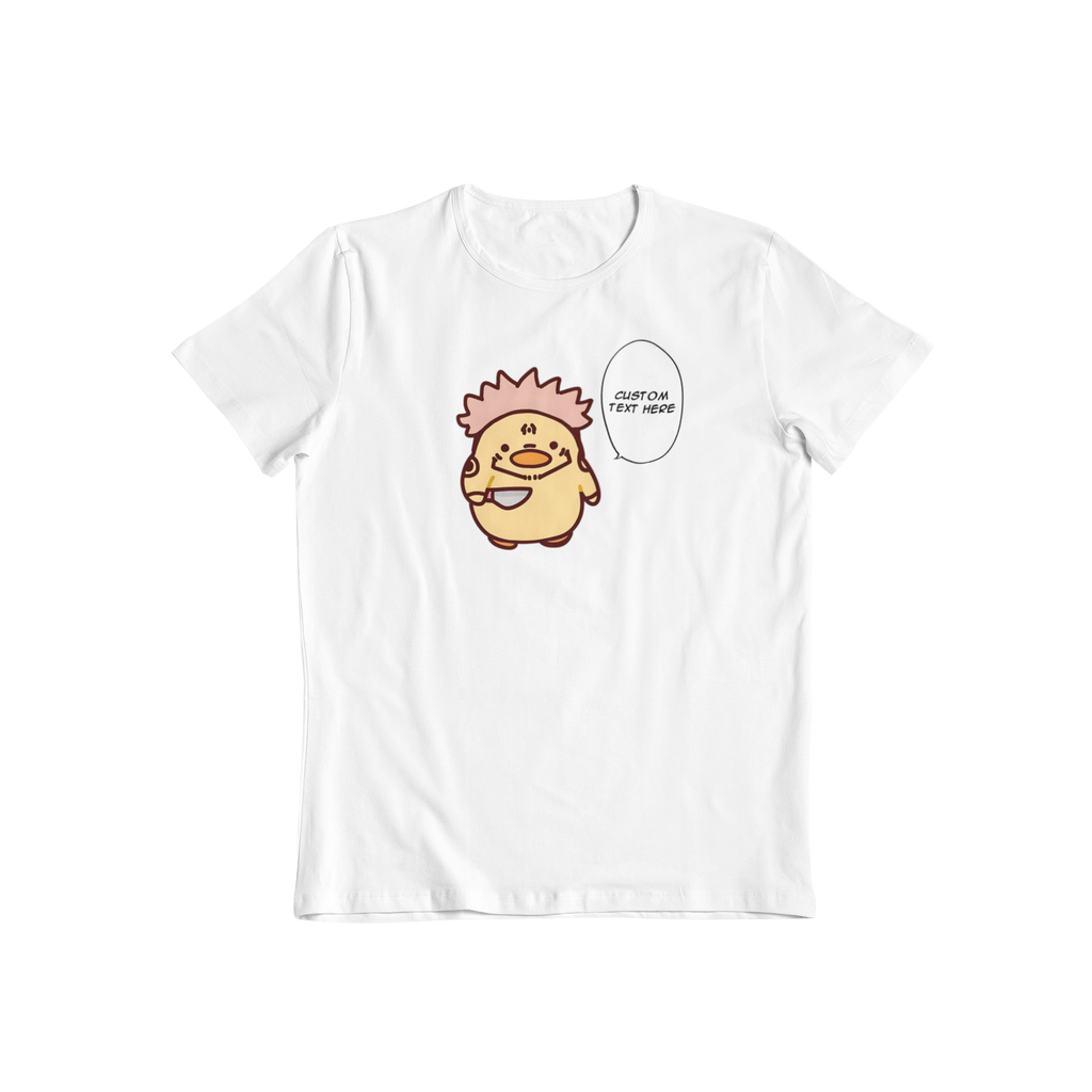 Sukuna Duck Chibi: CUSTOM text –  Jujutsu Kaisen T-Shirt / Hoodie / Sweater | Cute Anime Streetwear