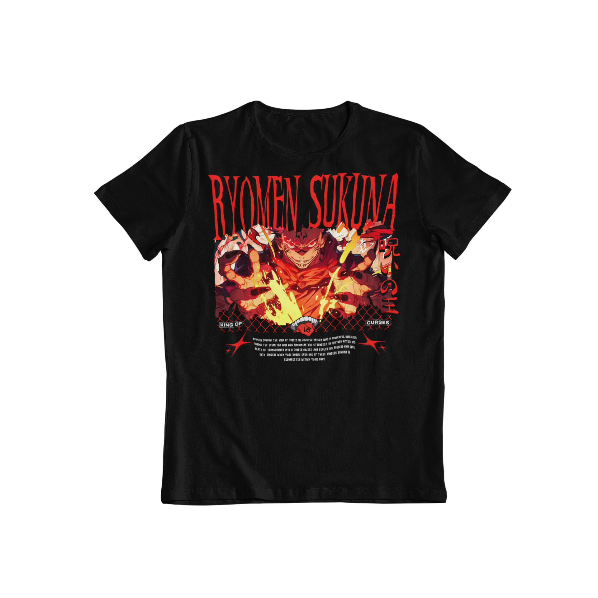Jujutsu Kaisen: Sukuna –  Anime T-Shirt / Hoodie / Sweater Front & Back Graphic Tee | King of Curses Streetwear