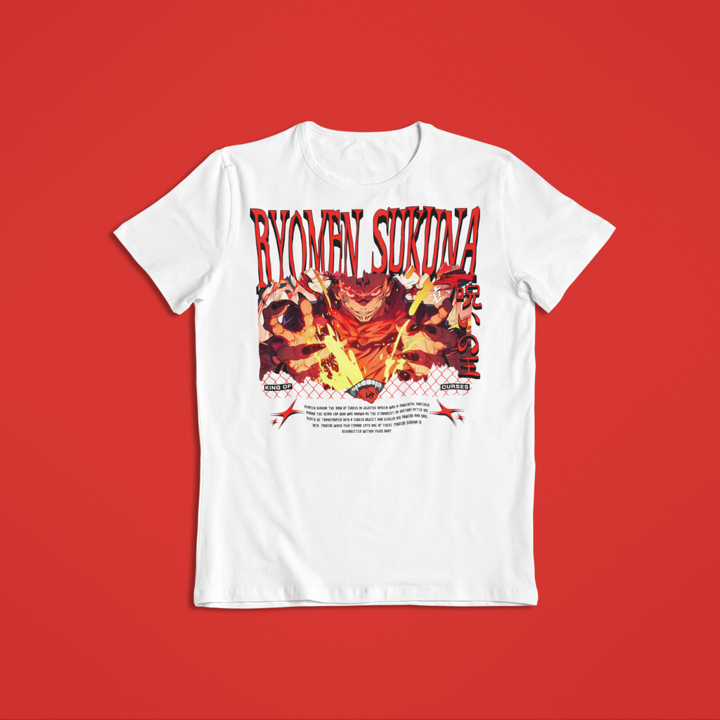 Jujutsu Kaisen: Sukuna –  Anime T-Shirt / Hoodie / Sweater Front & Back Graphic Tee | King of Curses Streetwear